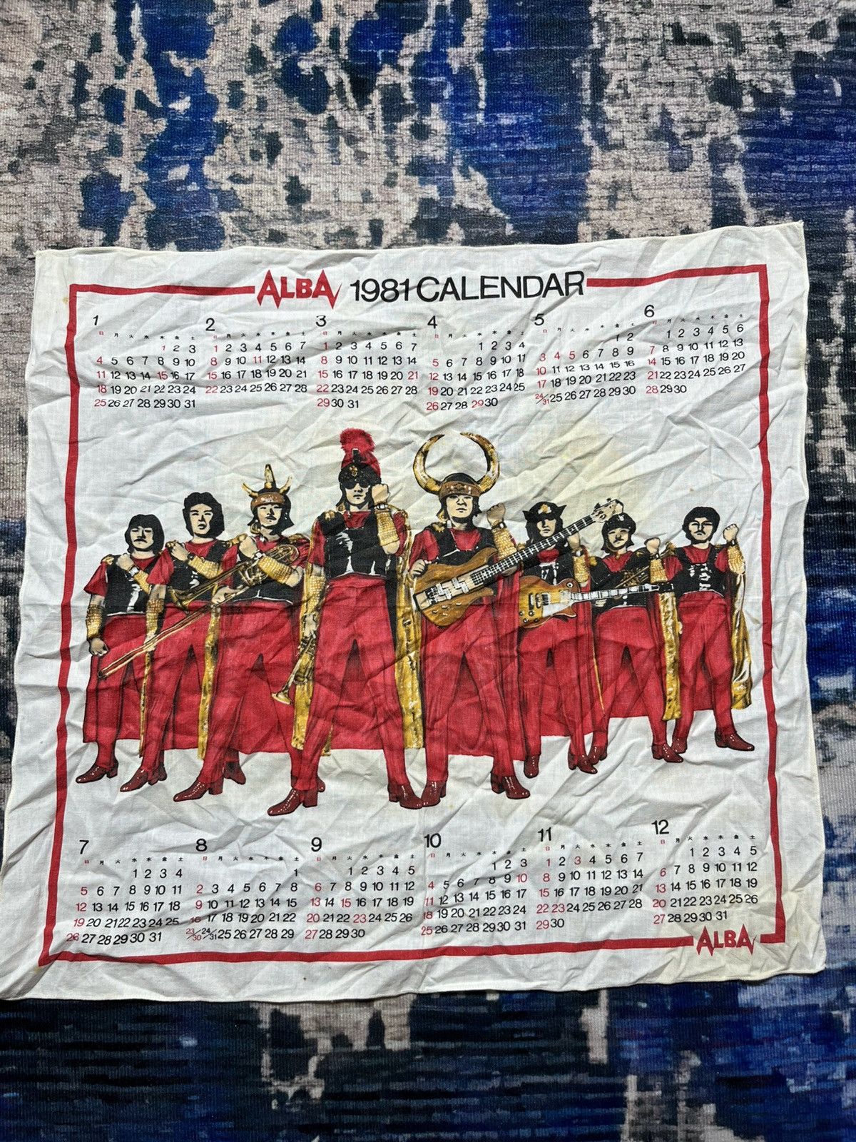 ALBA 🔥RARE Vintage Alba 1981 Calendar Japan Size ONE SIZE - 1 Thumbnail