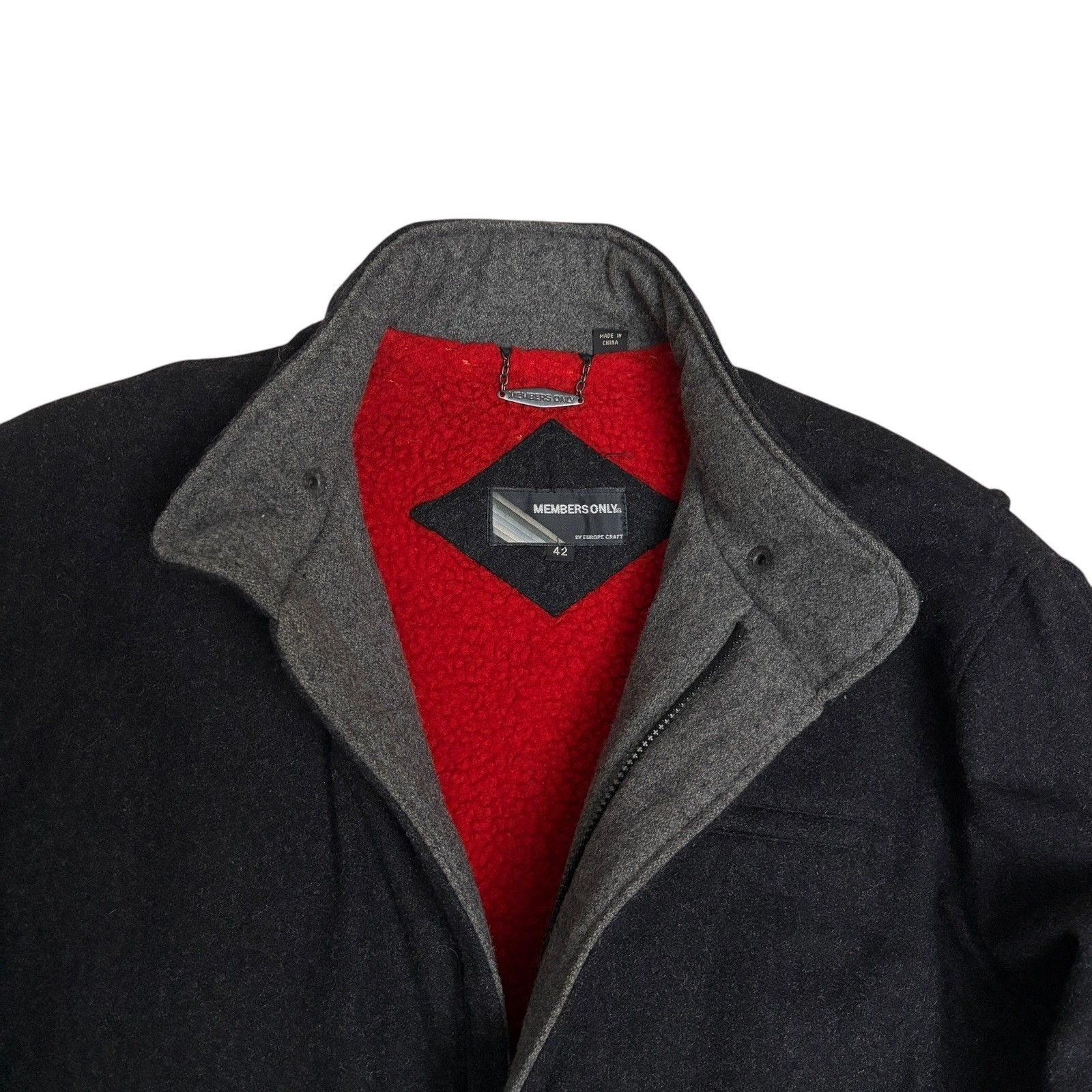 Members Only MEMBERS ONLY Vintage WOOL Jacket Bomber 90s Coat Medium Size US M / EU 48-50 / 2 - 3 Thumbnail