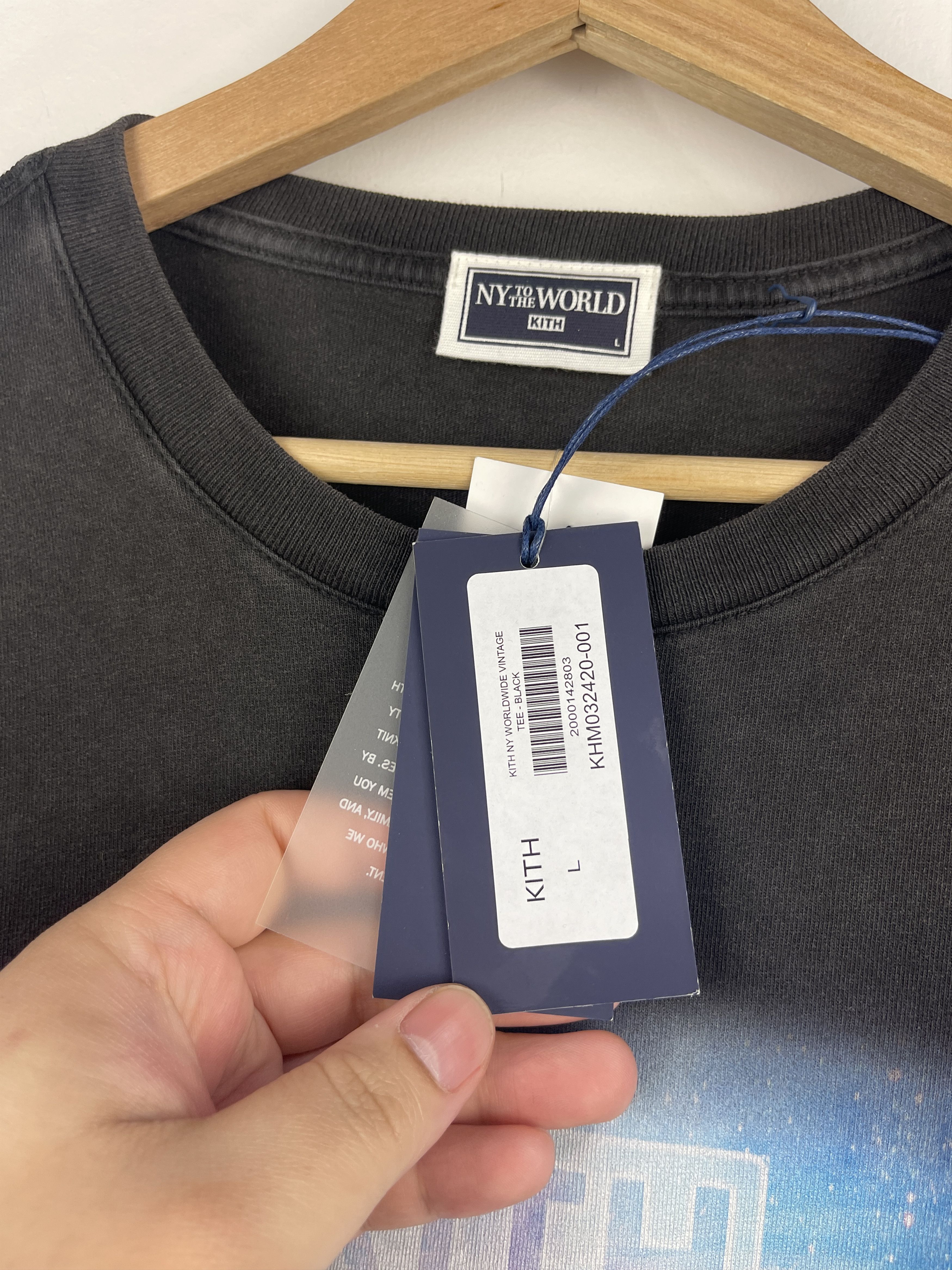 Kith Kith NY To The Worldwide Black Tee Size US L / EU 52-54 / 3 - 4 Thumbnail