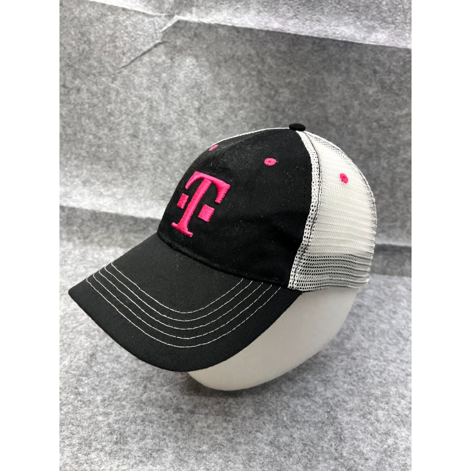 Pinko T-Mobile Hat Cap Snap Back Adult One Size Black Pink Cotton Poly Work Trucker Size ONE SIZE - 4 Thumbnail