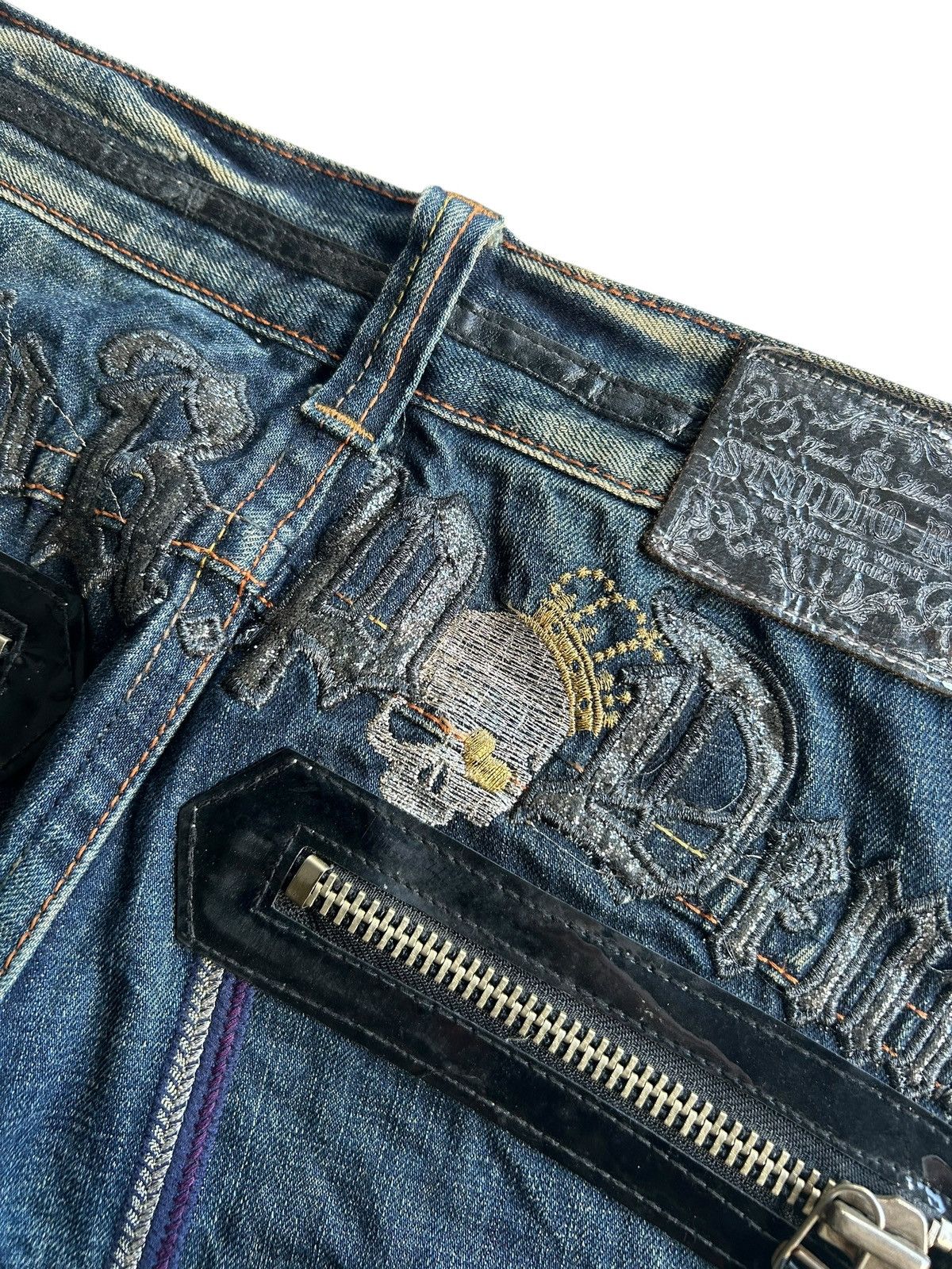 Japanese Brand × Kapital × Vintage Rusty Skull Japanese Brand Studio R.P Denim Jeans Size US 32 / EU 48 - 8 Thumbnail