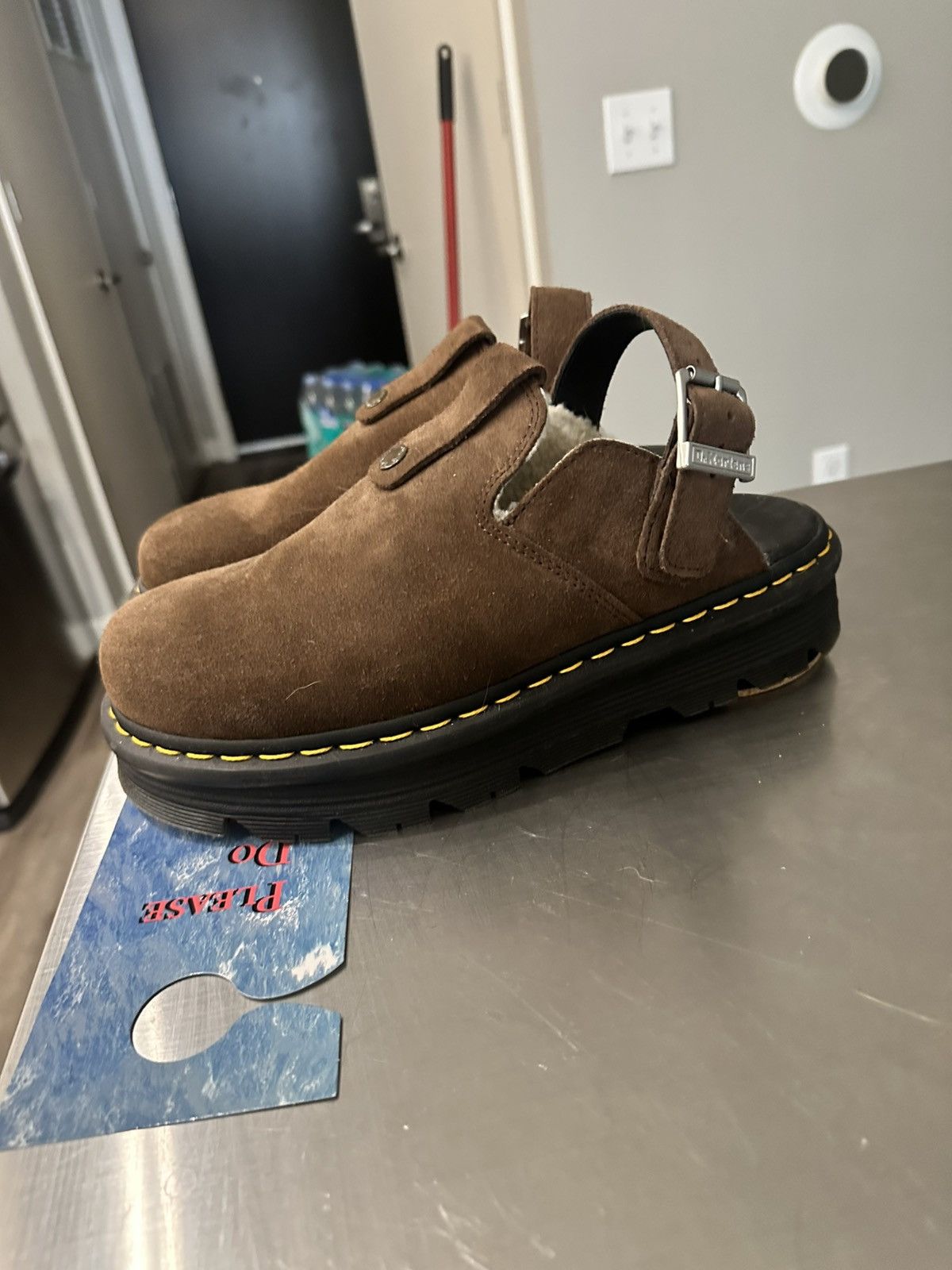 Dr. Martens Dr. Martens Zebzag Suede Slingback Platform Mules Size US 10 / IT 40 - 4 Thumbnail