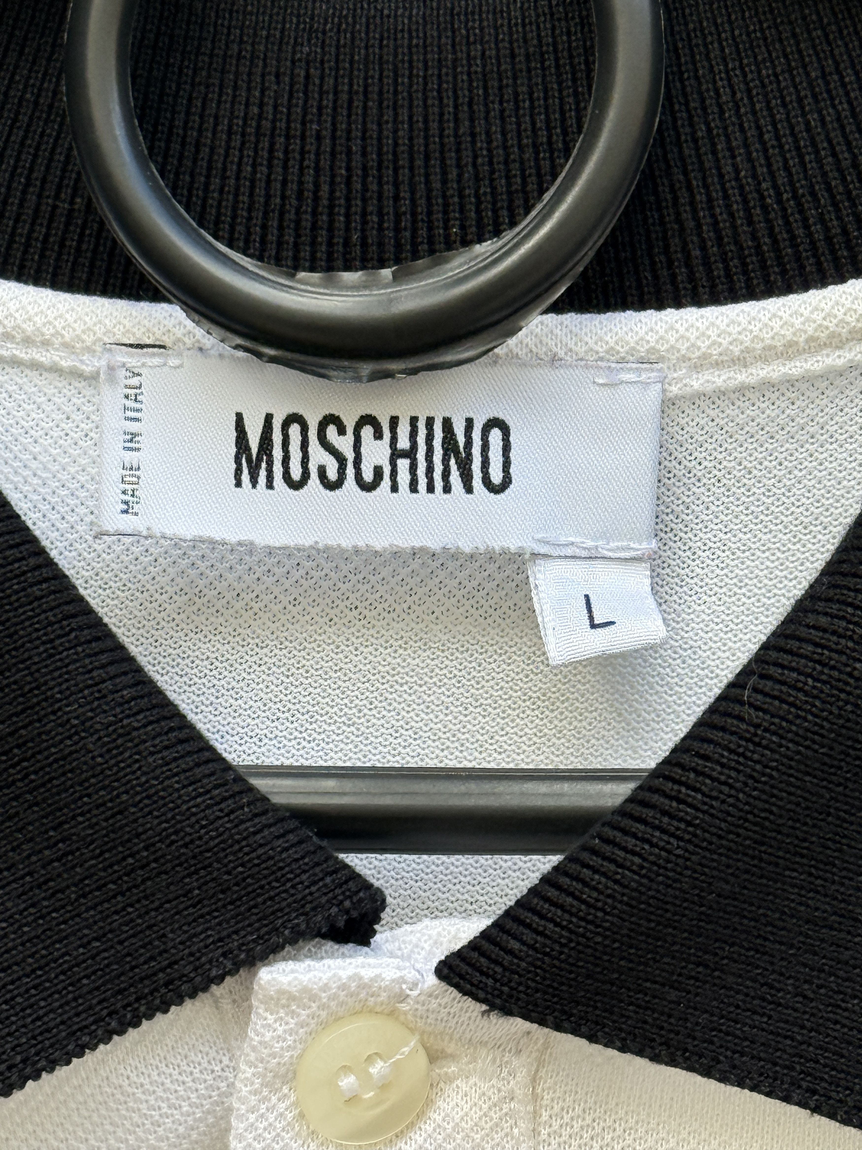 Moschino Moschino heart vintage white polo - L Size US L / EU 52-54 / 3 - 2 Thumbnail