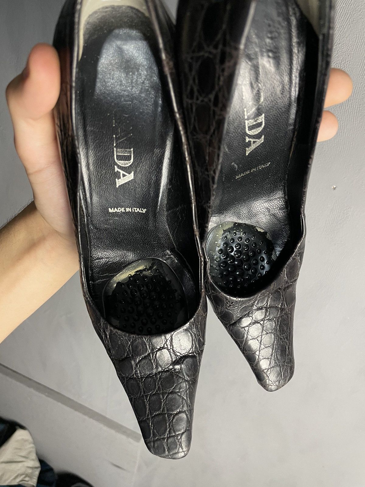 Prada Prada leather heels shoes size 36.5 Size US 6.5 / IT 36.5 - 6 Thumbnail