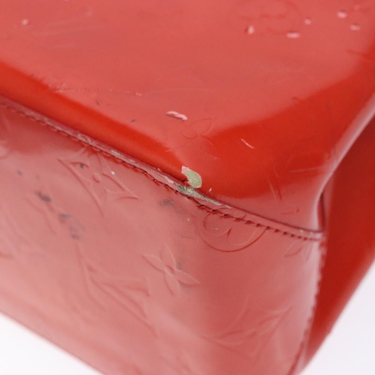 Louis Vuitton LOUIS VUITTON Monogram Vernis Reade PM Hand Bag Red Rouge Size ONE SIZE - 16 Thumbnail