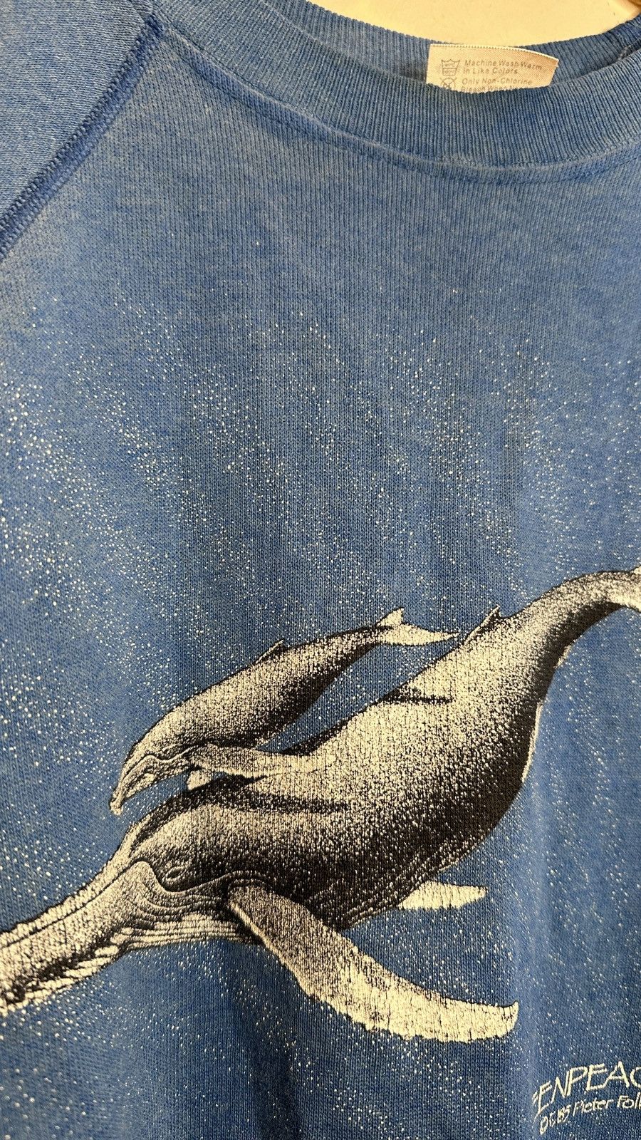 Vintage Rare Vintage 1985 Whales Ocean Print Save the Reefs Crewneck Size L / US 10 / IT 46 - 4 Thumbnail
