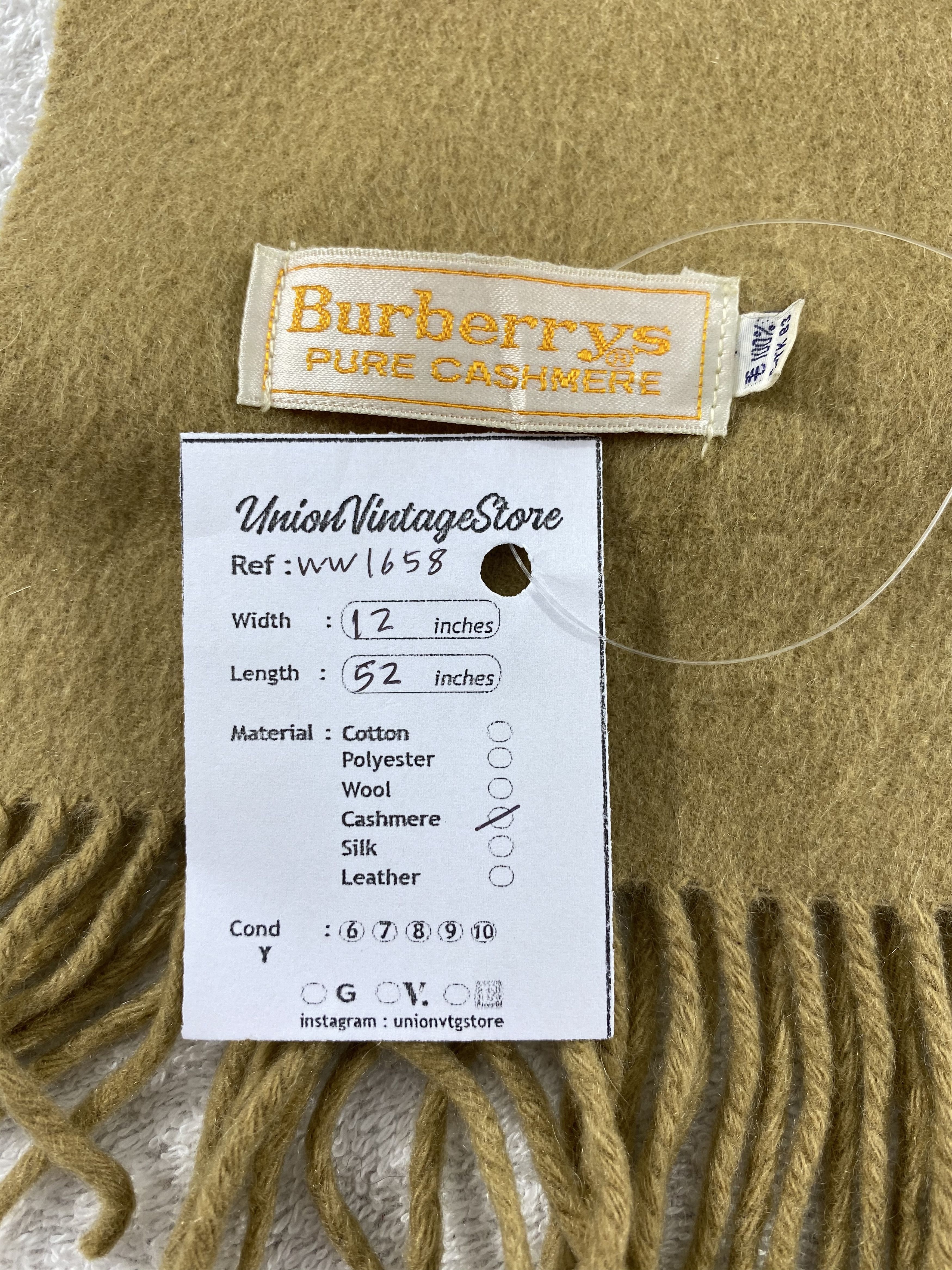 Burberry × Vintage Burberry Scarf / Muffler / Neckwear - WW1658 Size ONE SIZE - 8 Thumbnail