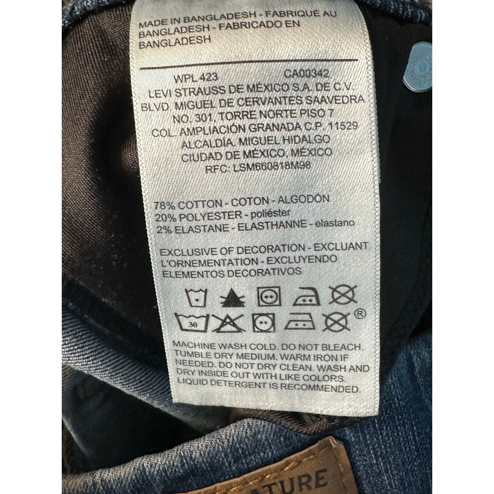 Levi's Levi's Signature blue shaping pull on skinny jeans size 6M Size 28" / US 6 / IT 42 - 5 Thumbnail