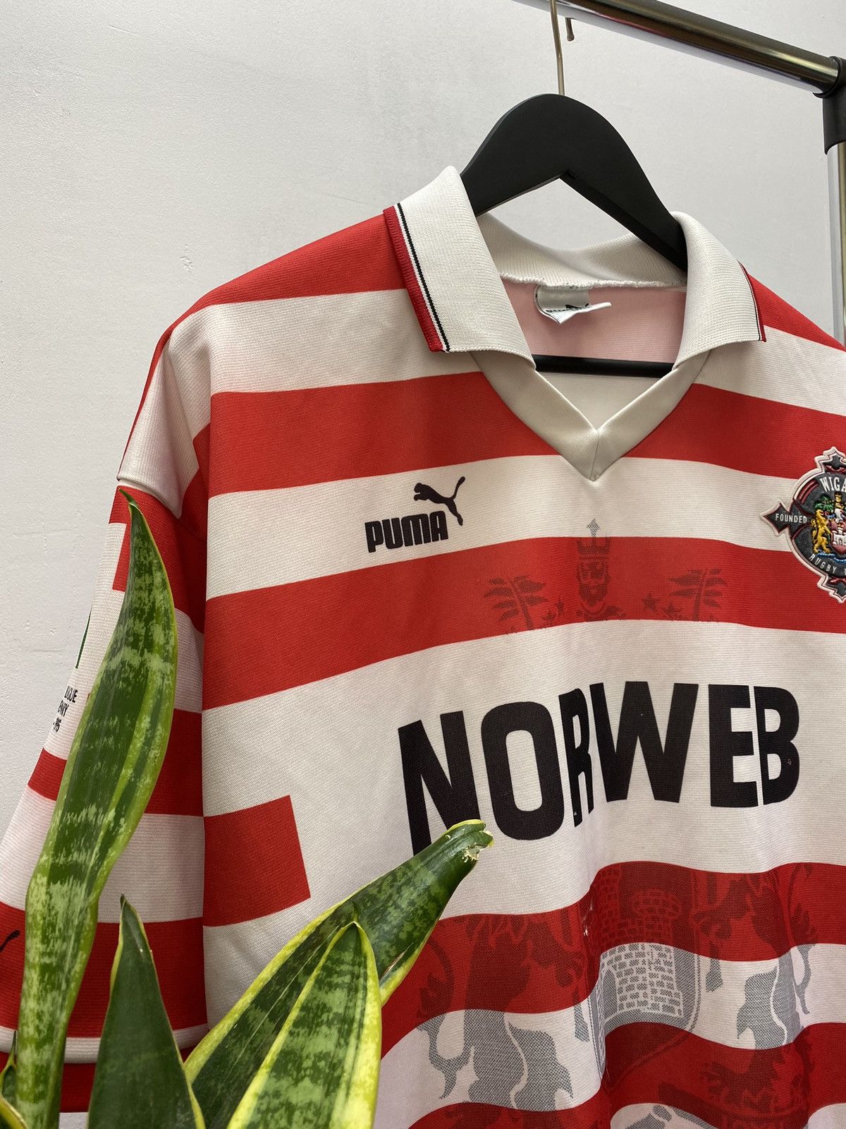 Puma × Vintage WIGAN RUGBY LEAGUE 1995 1996 HOME SHIRT JERSEY CENTENARY Size US XL / EU 56 / 4 - 6 Thumbnail