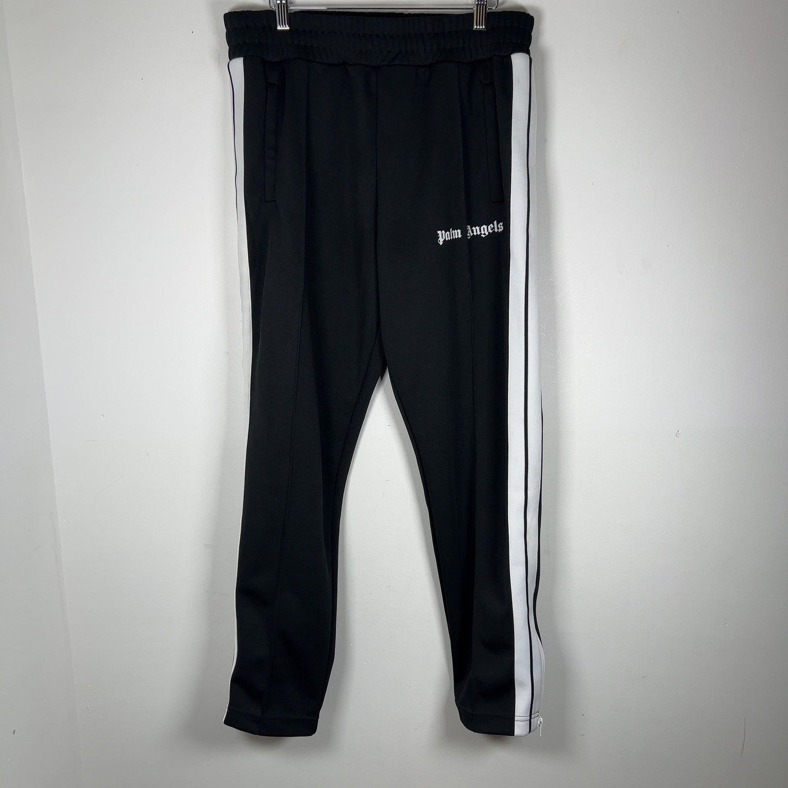 Palm Angels Palm Angels Black Narrow Track Pants Size US 36 / EU 52 - 1 Thumbnail