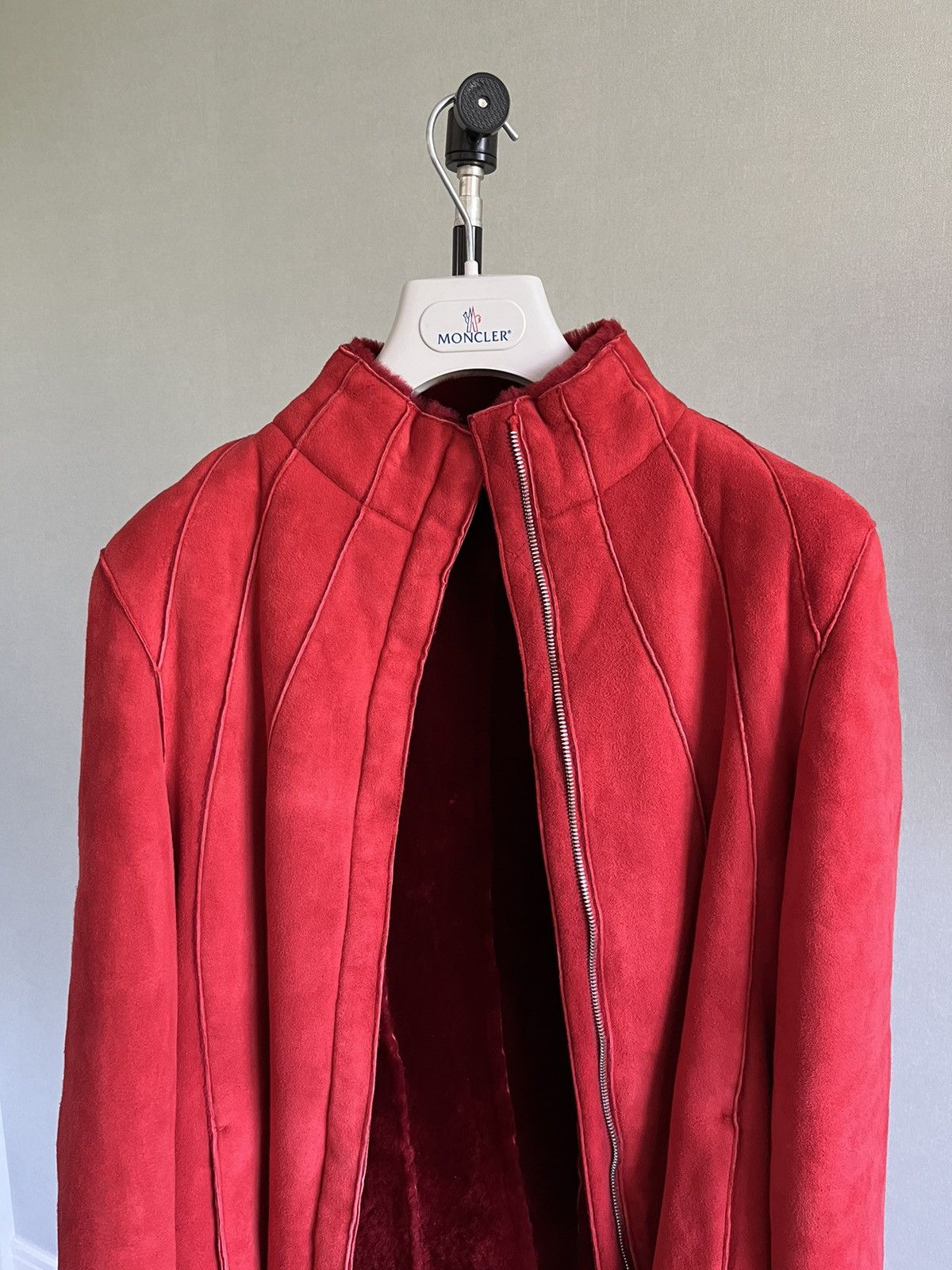 Jil Sander Jil Sander red shearling | Grailed