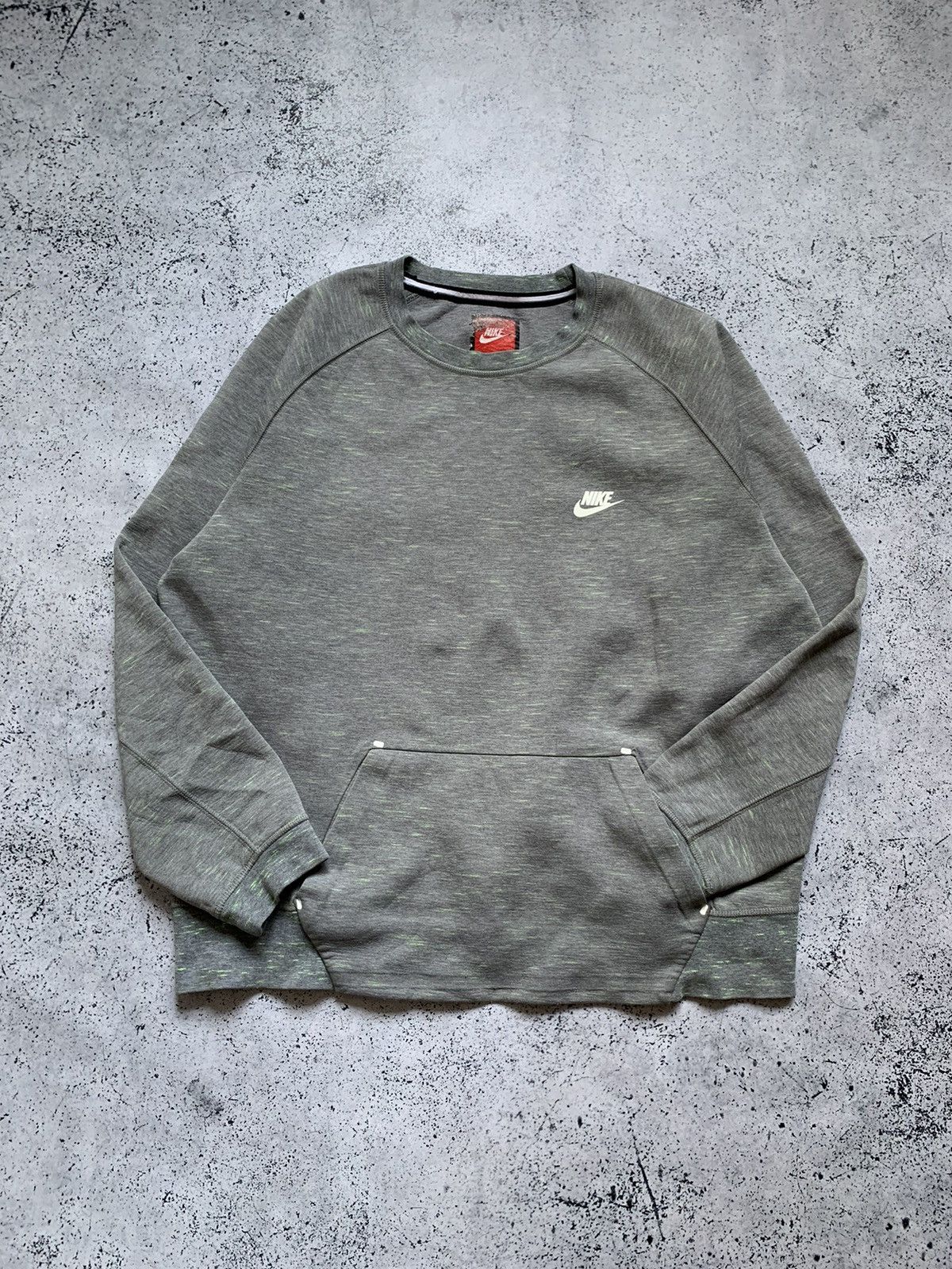 Nike × Vintage Vintage Nike Tech Fleece Sweatshirt Drill Fleece Y2K USA Size US XL / EU 56 / 4 - 2 Thumbnail