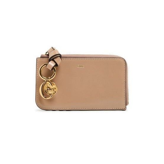 Chloe Chloe Alphabet Deep Beige Shiny Leather Wallet New & Authent Size ONE SIZE - 1 Thumbnail