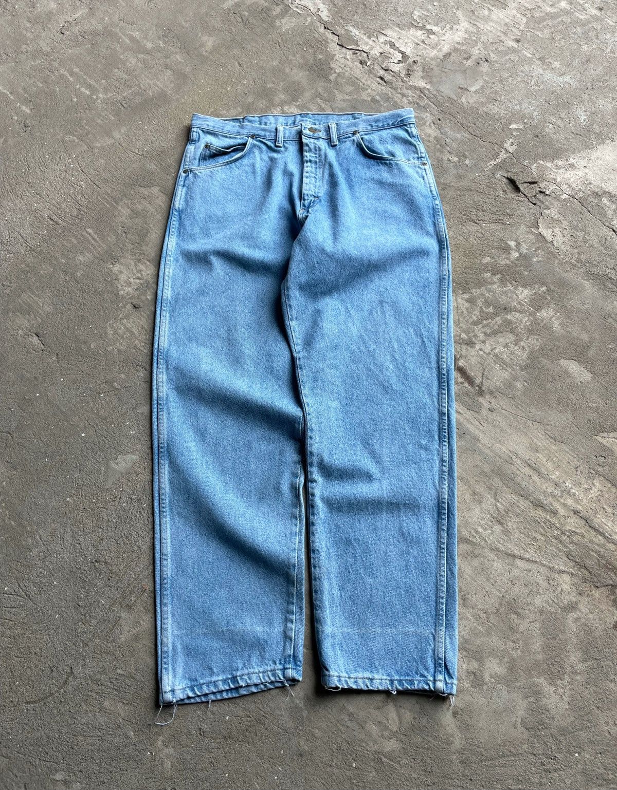 Carhartt × JNCO × Wrangler Vintage Wrangler Perfect Washed Baggy Pants Carhart Style Size US 36 / EU 52 - 1 Thumbnail