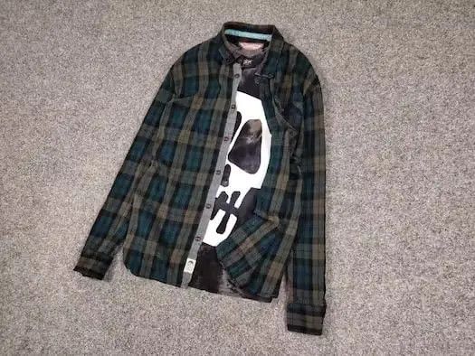 Flannel Vintage Flannel Shirt Checkered Travis Scott USA Y2K Style Size US L / EU 52-54 / 3 - 3 Thumbnail