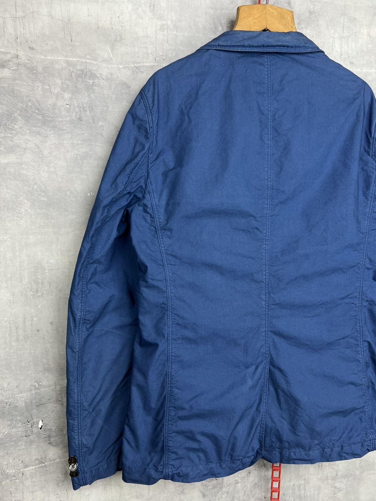 Burberry Men's Burberry Coat Blazer Blue L Cotton Men Brit Jacket Size US L / EU 52-54 / 3 - 17 Thumbnail