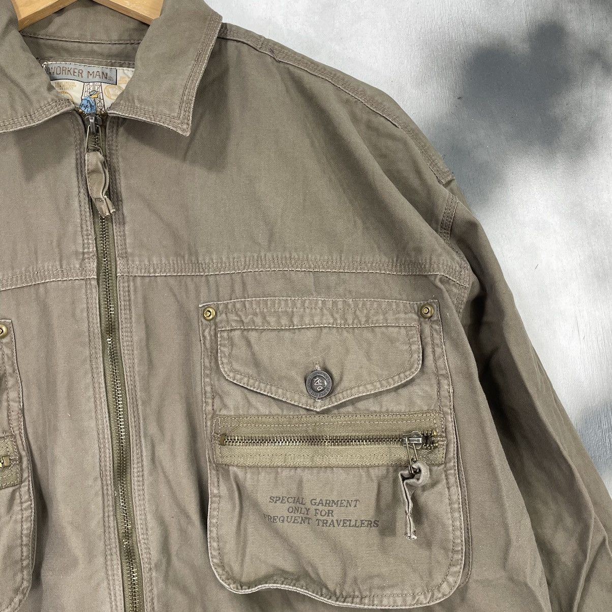 Vintage Worker Man Tactical Multi Pocket Zipper Jacket Size US L / EU 52-54 / 3 - 4 Thumbnail