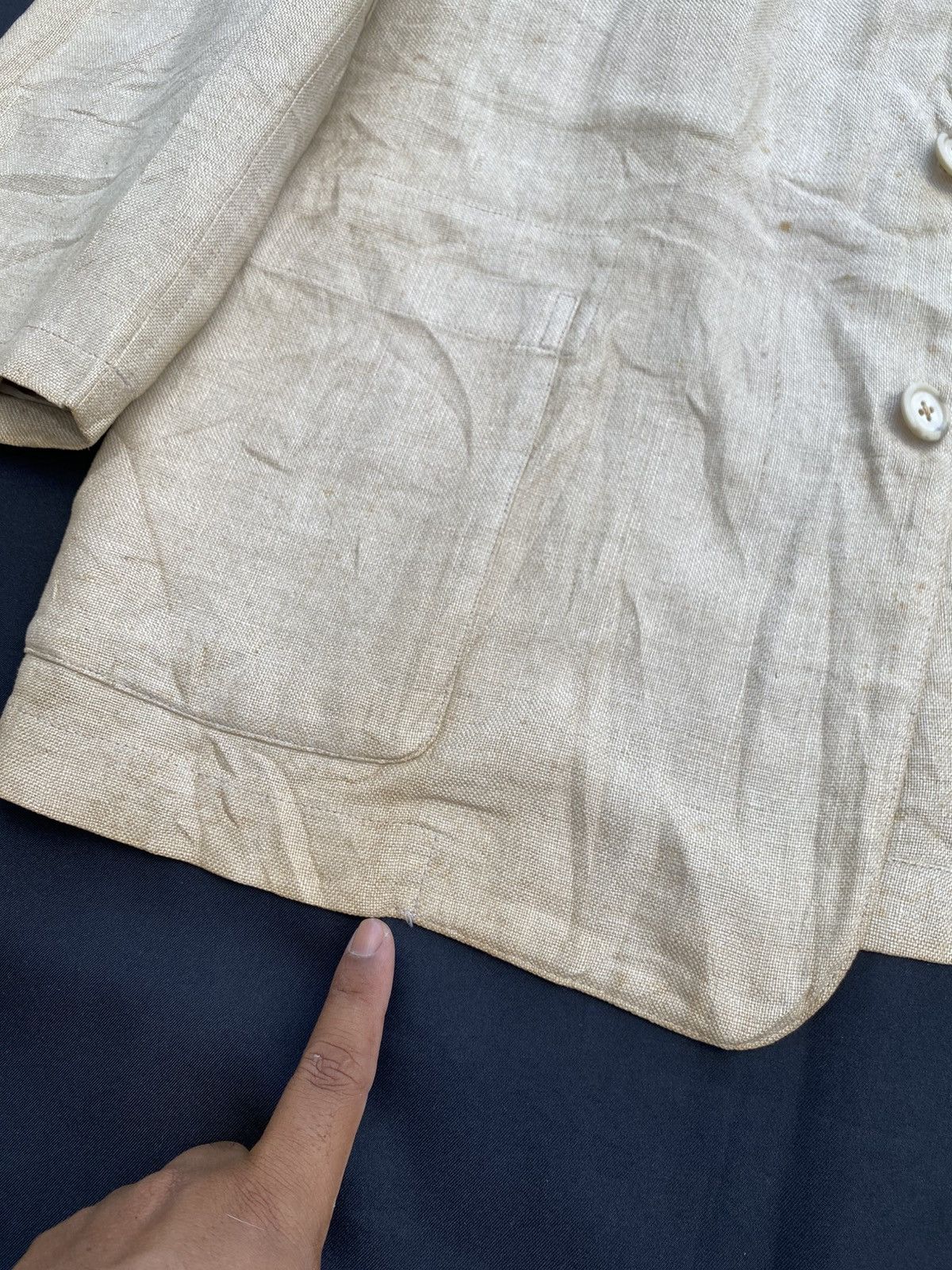 Yohji Yamamoto Rare Y's for men Linen Jacket/Blazer Size US M / EU 48-50 / 2 - 19 Thumbnail