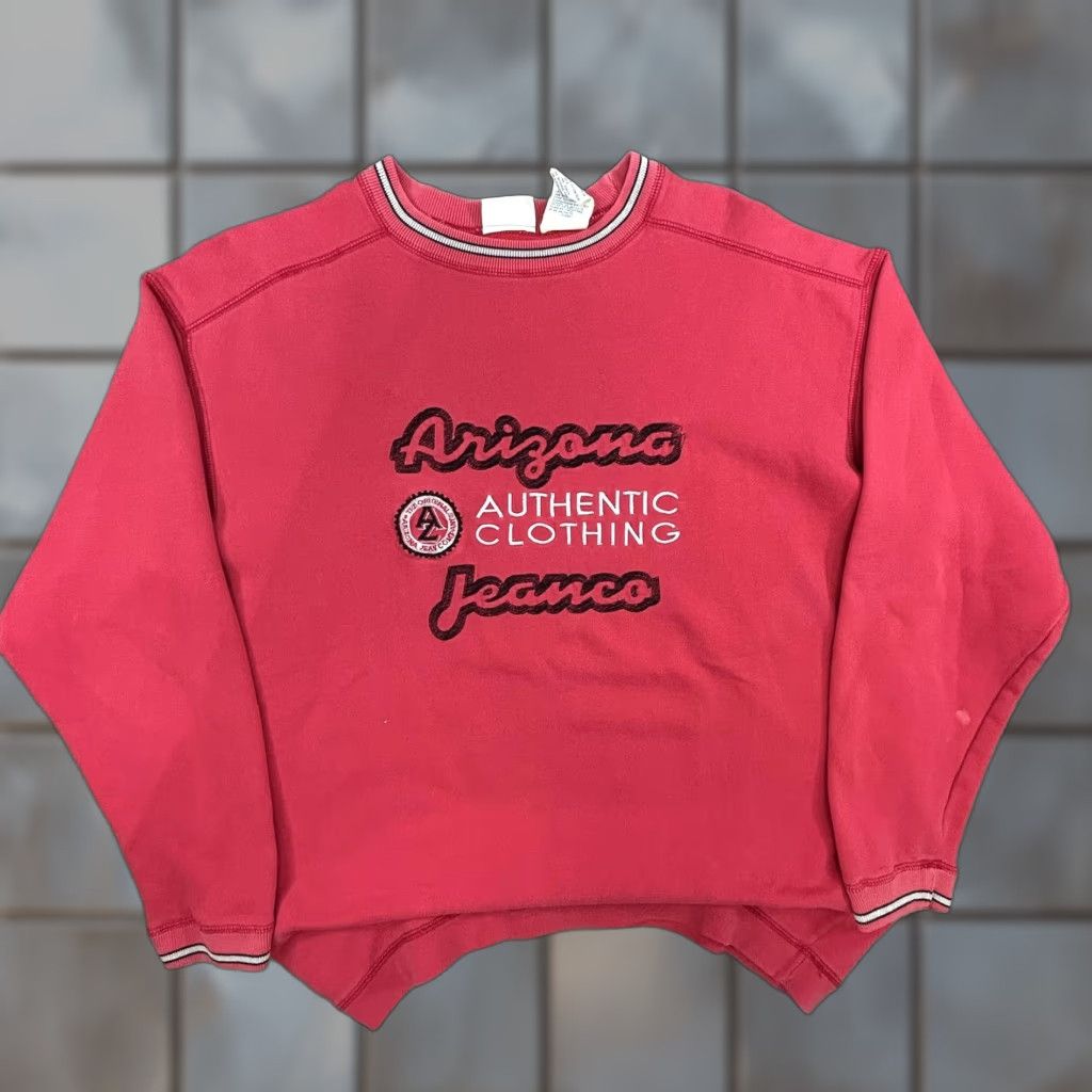 Vintage VINTAGE Arizona Jean Company Sweatshirt Mens Large Red Graphic Print Pullover Crewneck 90s Mens Size US L / EU 52-54 / 3 - 1 Thumbnail