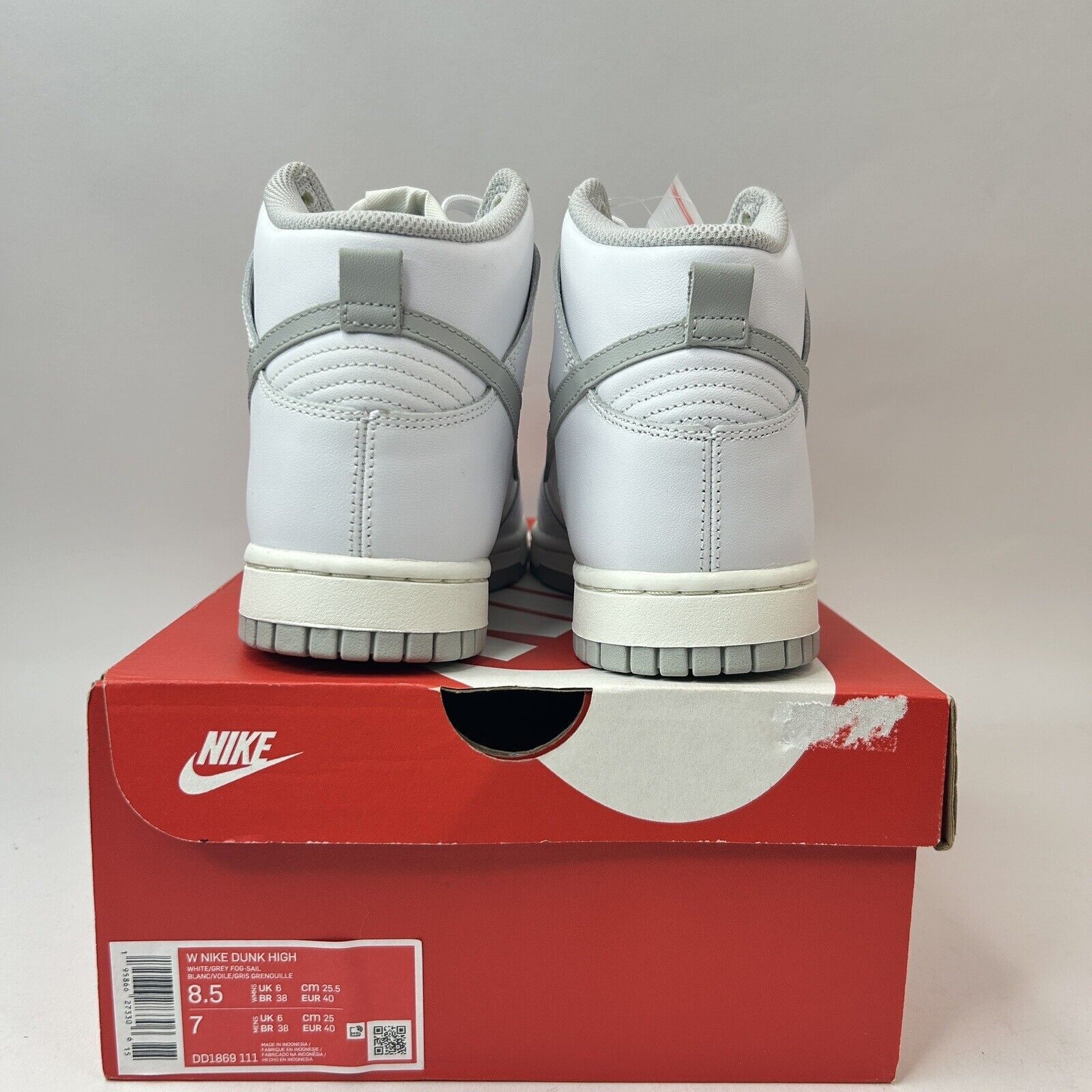 Nike Nike Dunk High WMNS “Neutral Grey” 2023 Size US 8.5 / IT 38.5 - 4 Thumbnail