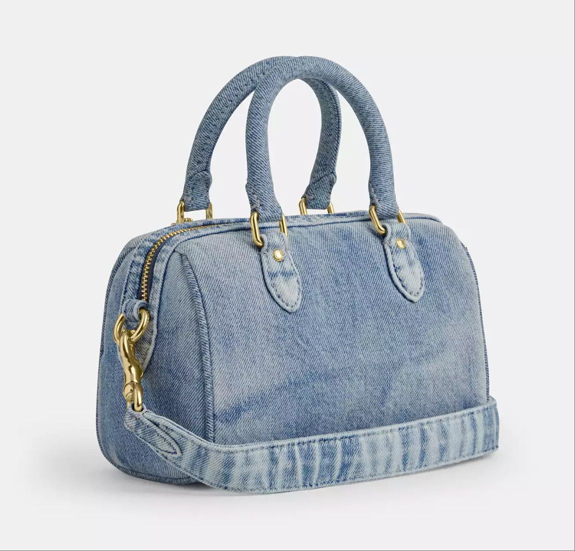 Coach Mini Rowan Crossbody Bag In Loved Denim With Charms CDY30 Size ONE SIZE - 10 Thumbnail