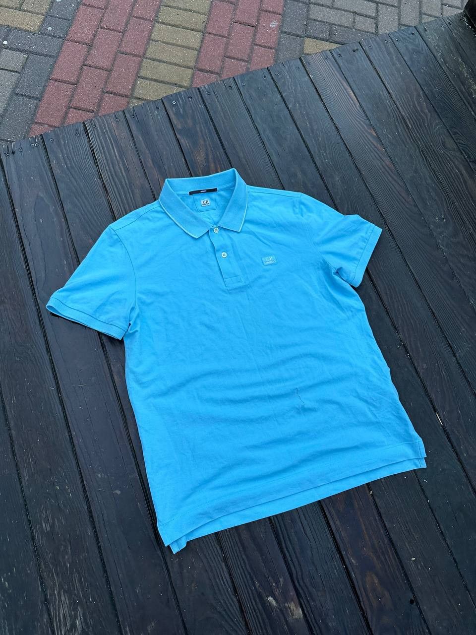 Massimo Osti Vintage C.P. Company Polo Tee Size US L / EU 52-54 / 3 - 1 Thumbnail