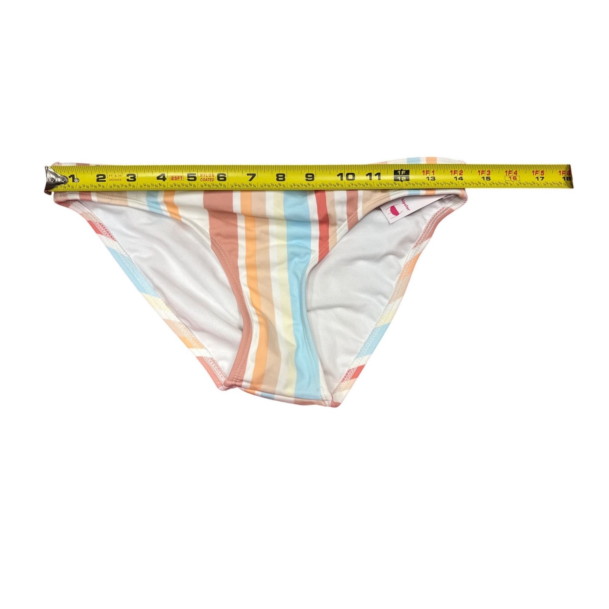Other Striped Bikini Bottoms Medium Multicolor By Xhilaration Size ONE SIZE - 9 Thumbnail