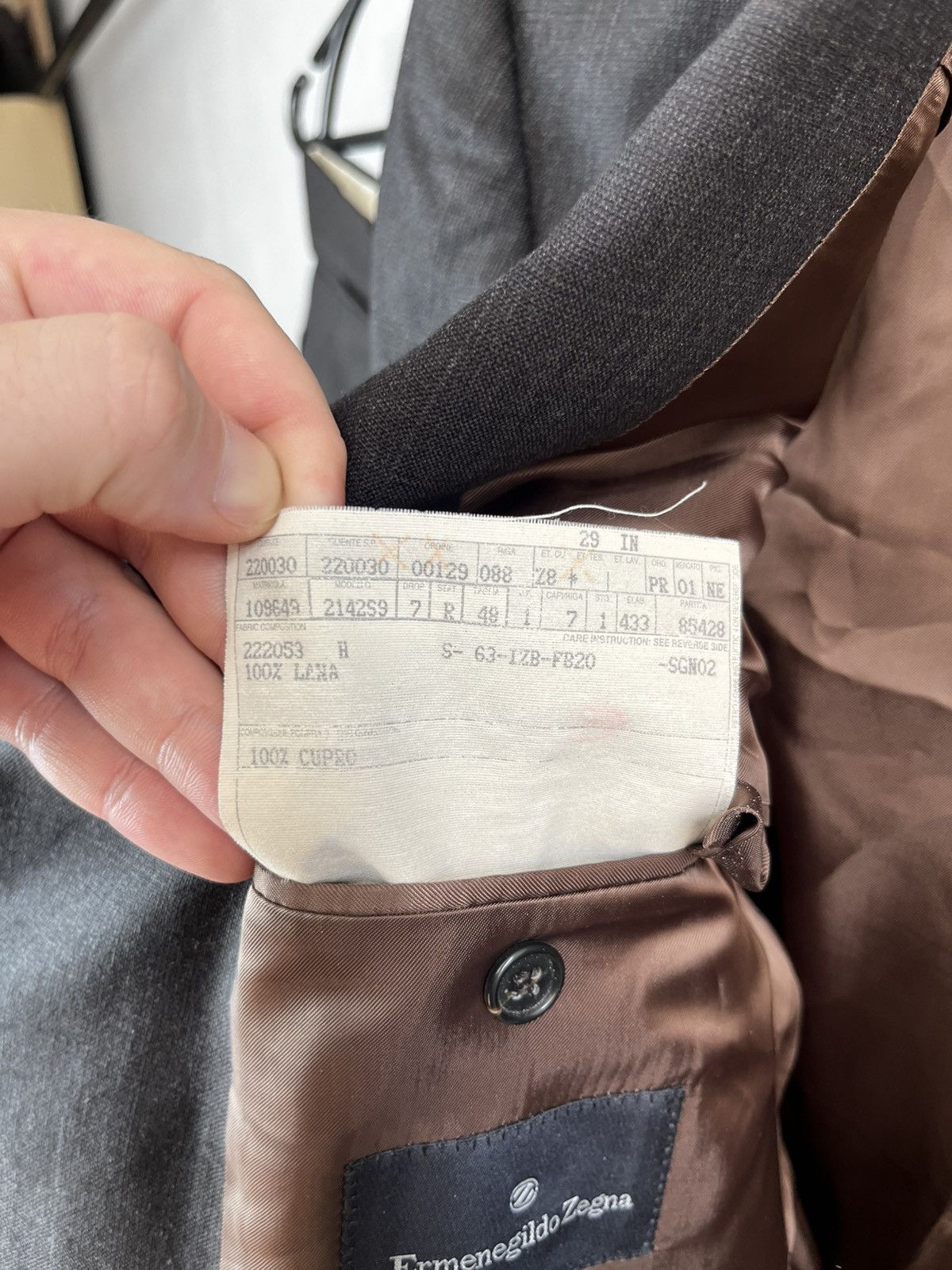 Ermenegildo Zegna Ermenegildo Zegna suit vintage Size 48R - 11 Thumbnail