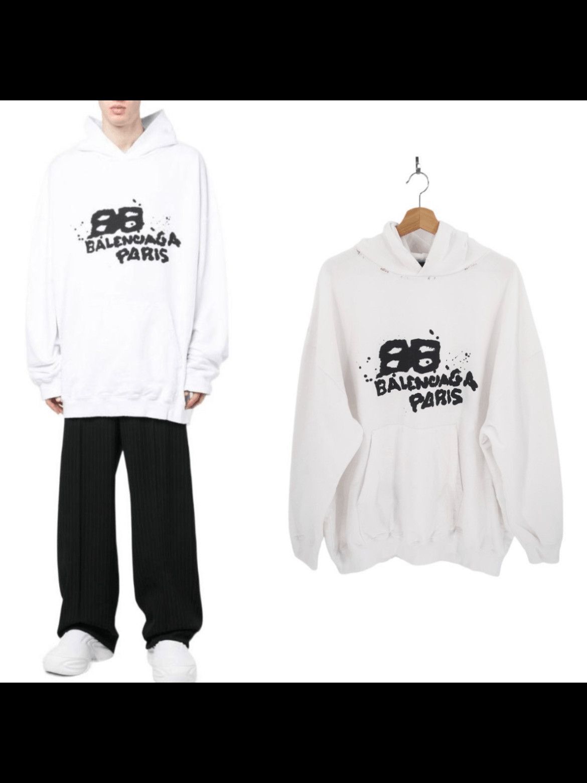 Balenciaga Balenciaga 22AW Hand Drawing Logo Hoodie-2507 Size US M / EU 48-50 / 2 - 9 Thumbnail