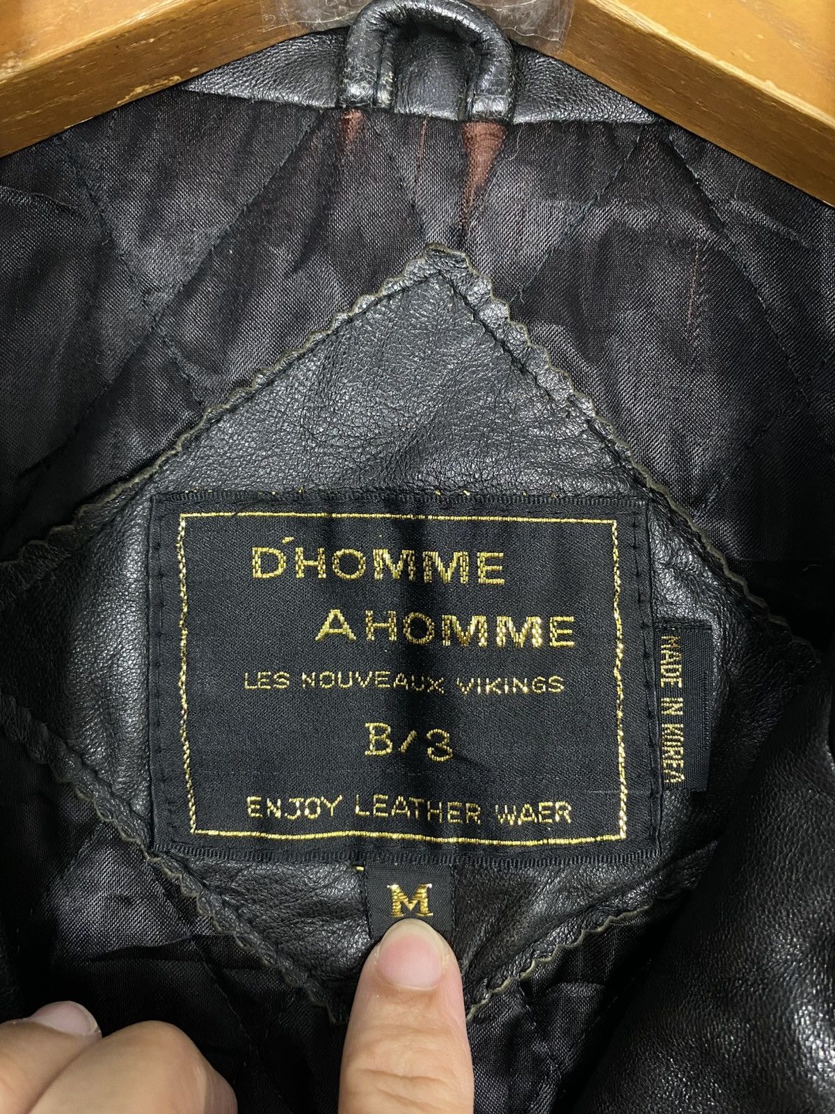 Japanese Brand Rare‼️ Vintage D’Homme A Homme Sheepskin B3 Leather Jacket Size US S / EU 44-46 / 1 - 7 Thumbnail