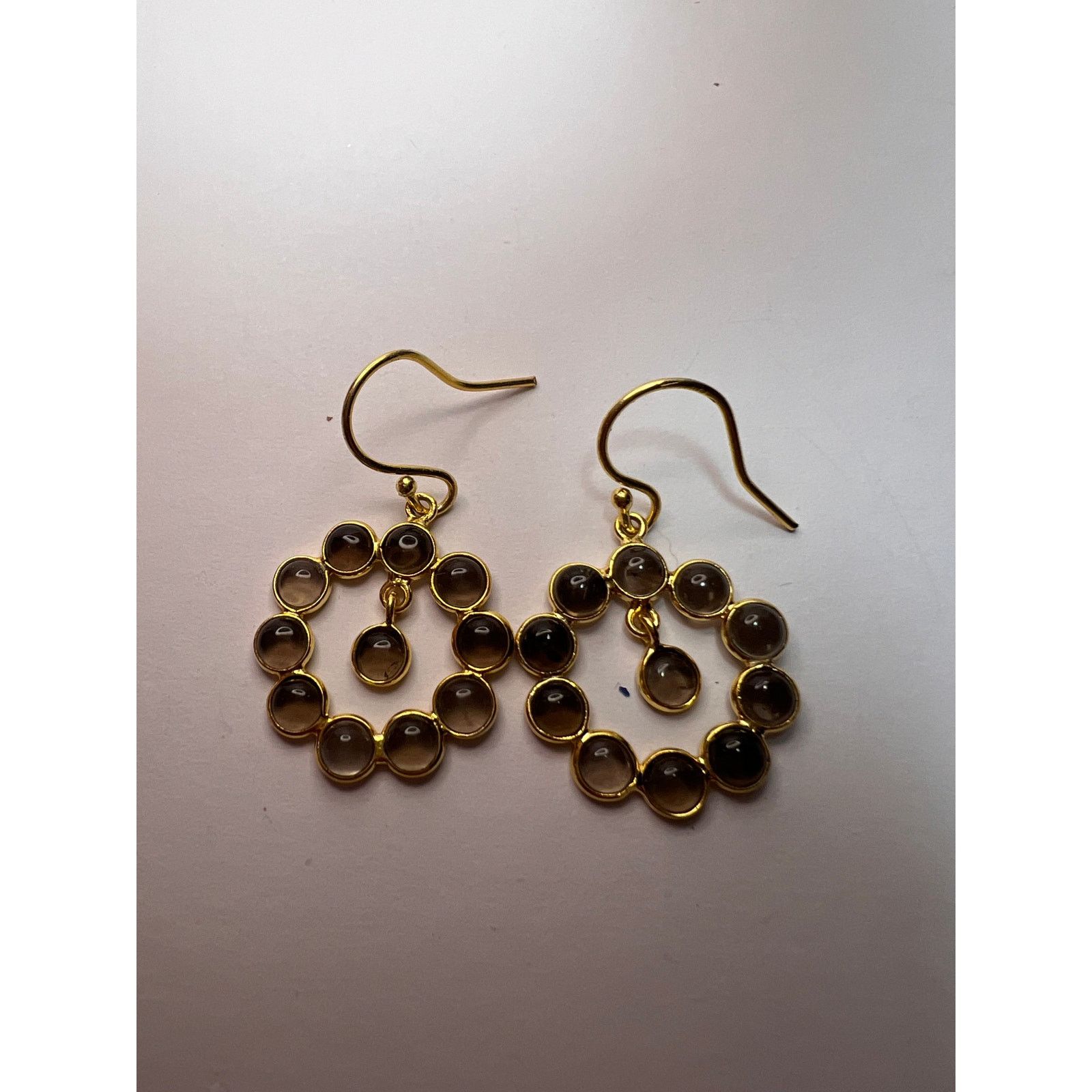 Other Smoky quartz drop earrings in gold over sterling silver Size ONE SIZE - 7 Thumbnail
