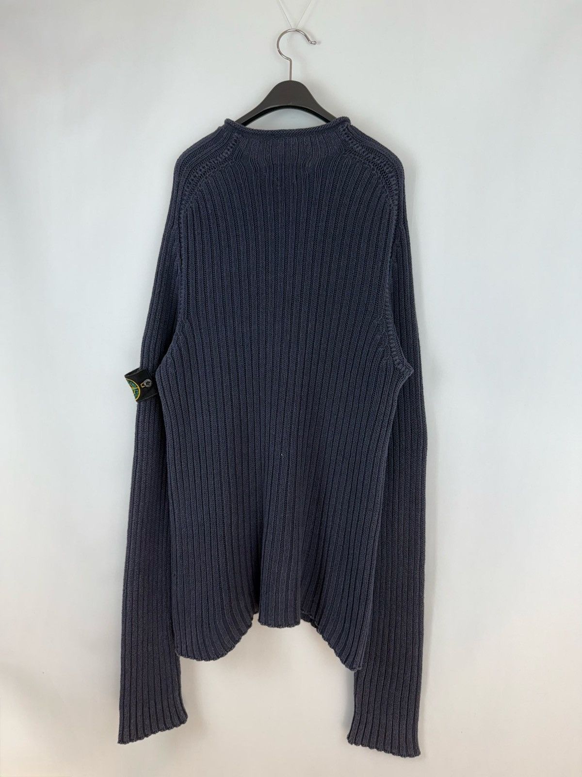 Stone Island STONE ISLAND 2004ss Archive Oversized Boat Neck Knit Size US XL / EU 56 / 4 - 2 Thumbnail