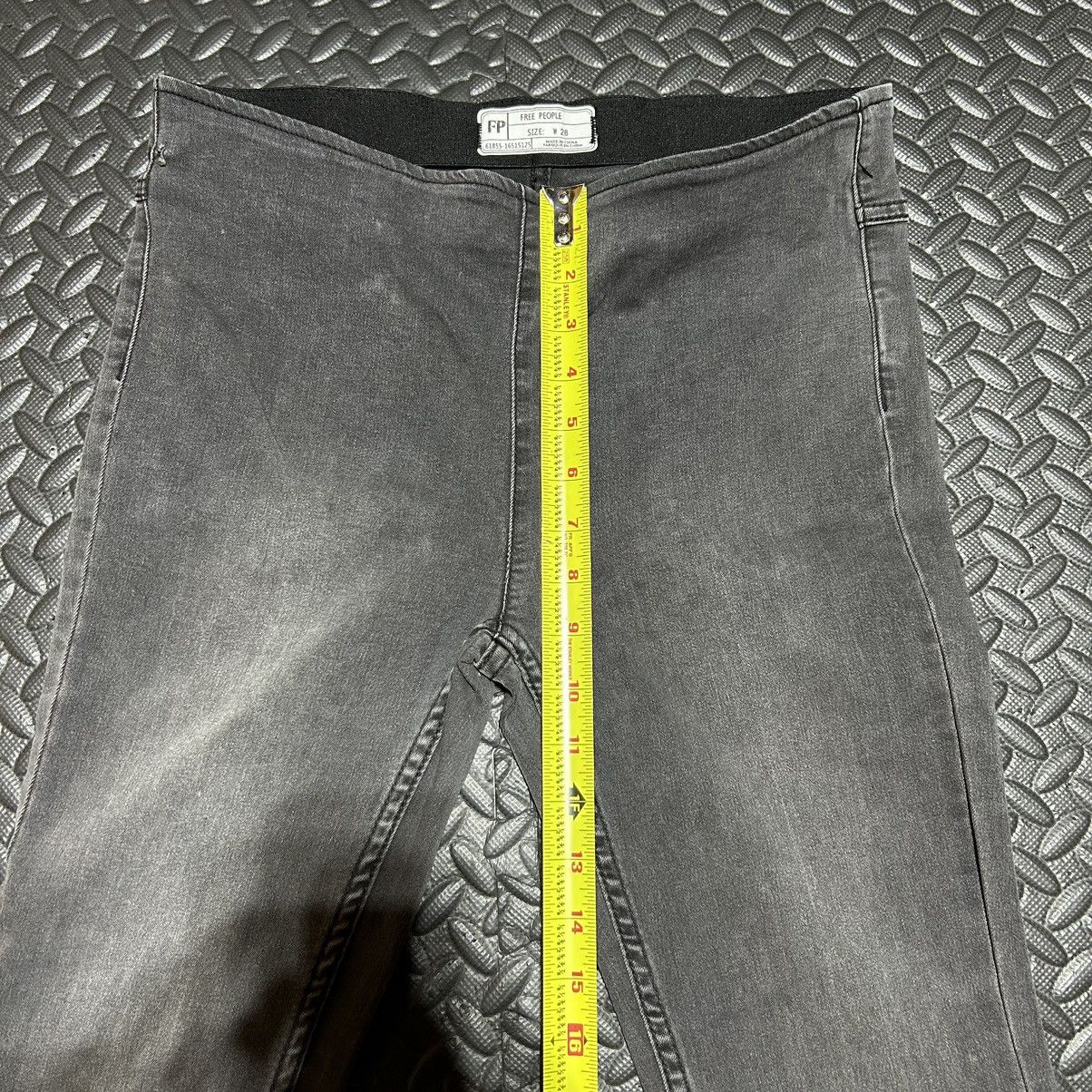 Free People Free People Womens Size 28 Flare Grey Black Pants Pull On Size 28" / US 6 / IT 42 - 4 Thumbnail