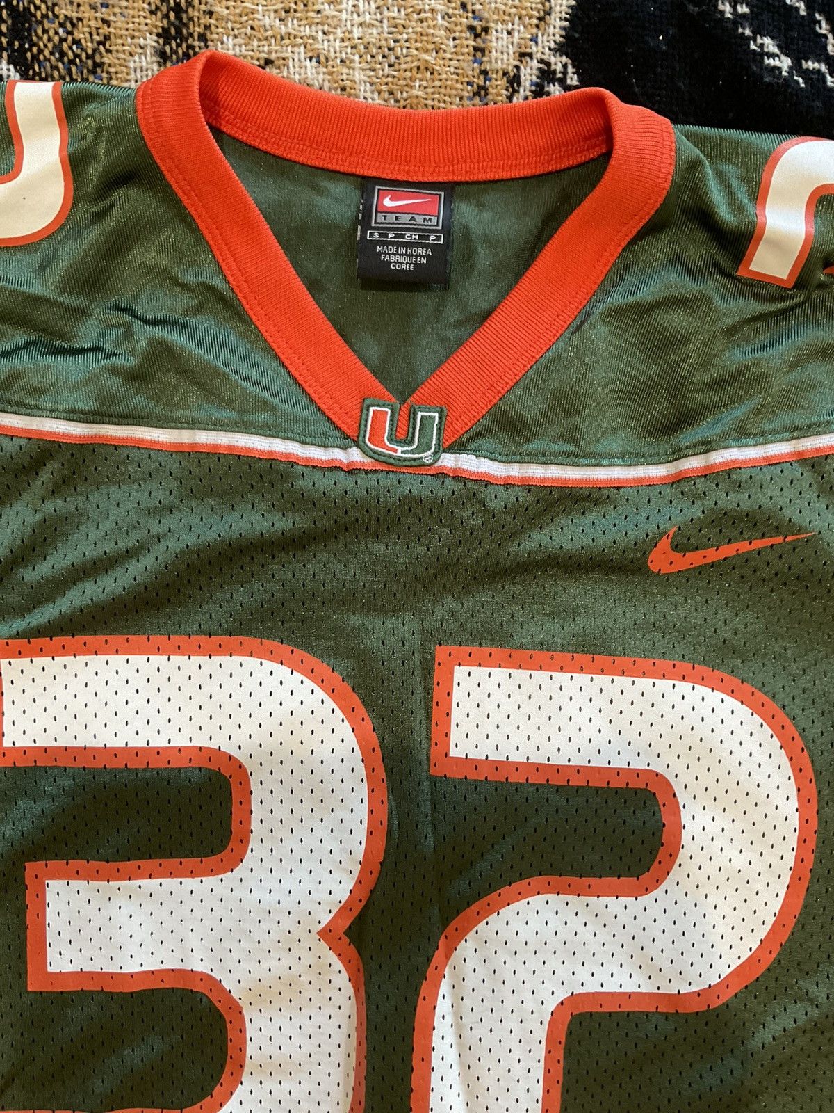 Nike Vintage Nike red tag ncaa Miami hurricanes jersey frank gore Size US S / EU 44-46 / 1 - 3 Thumbnail
