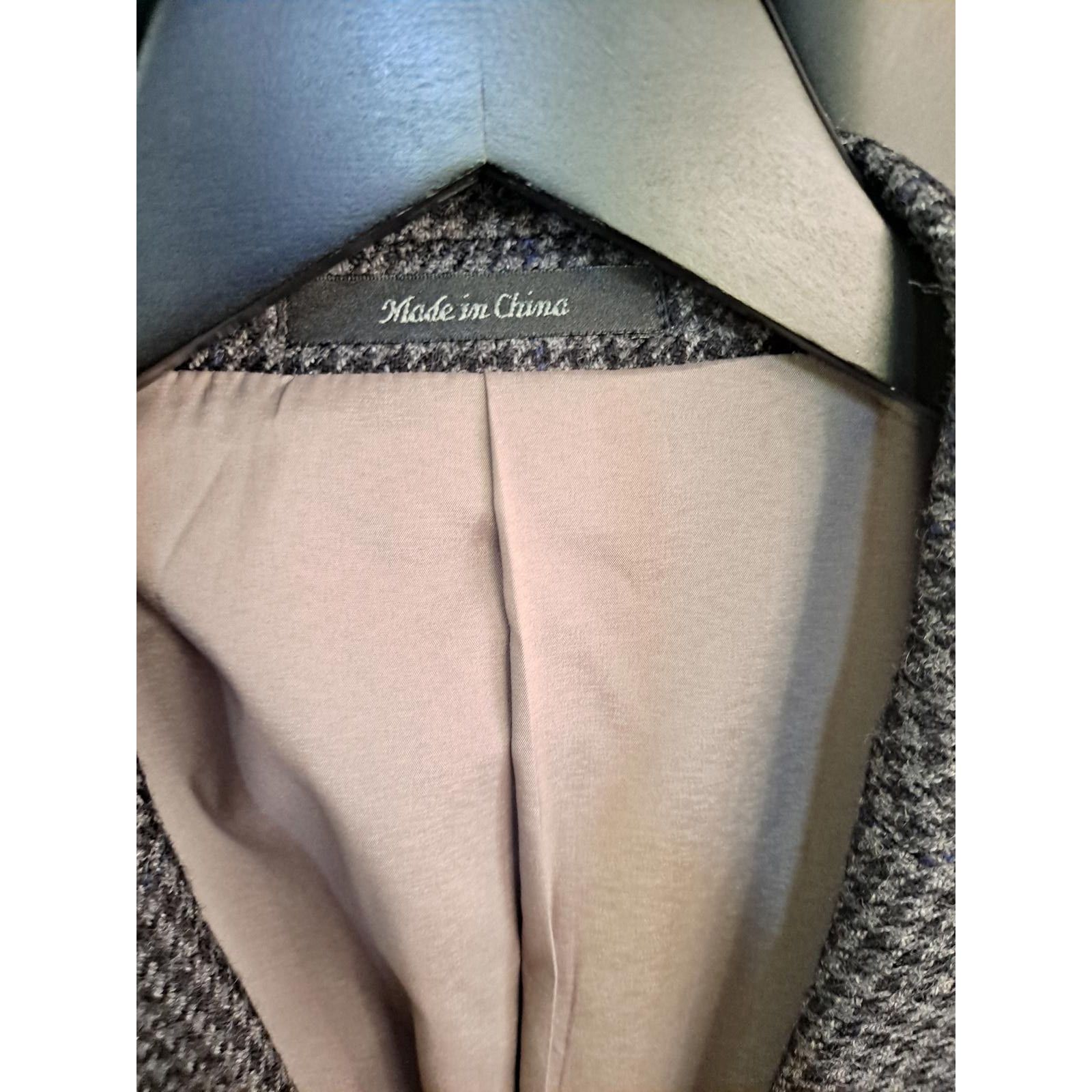 Lauren Ralph Lauren Lauren Ralph Lauren Gray Tweed 2 Button Blazer Wool/Cashmere Size 46R - 3 Thumbnail