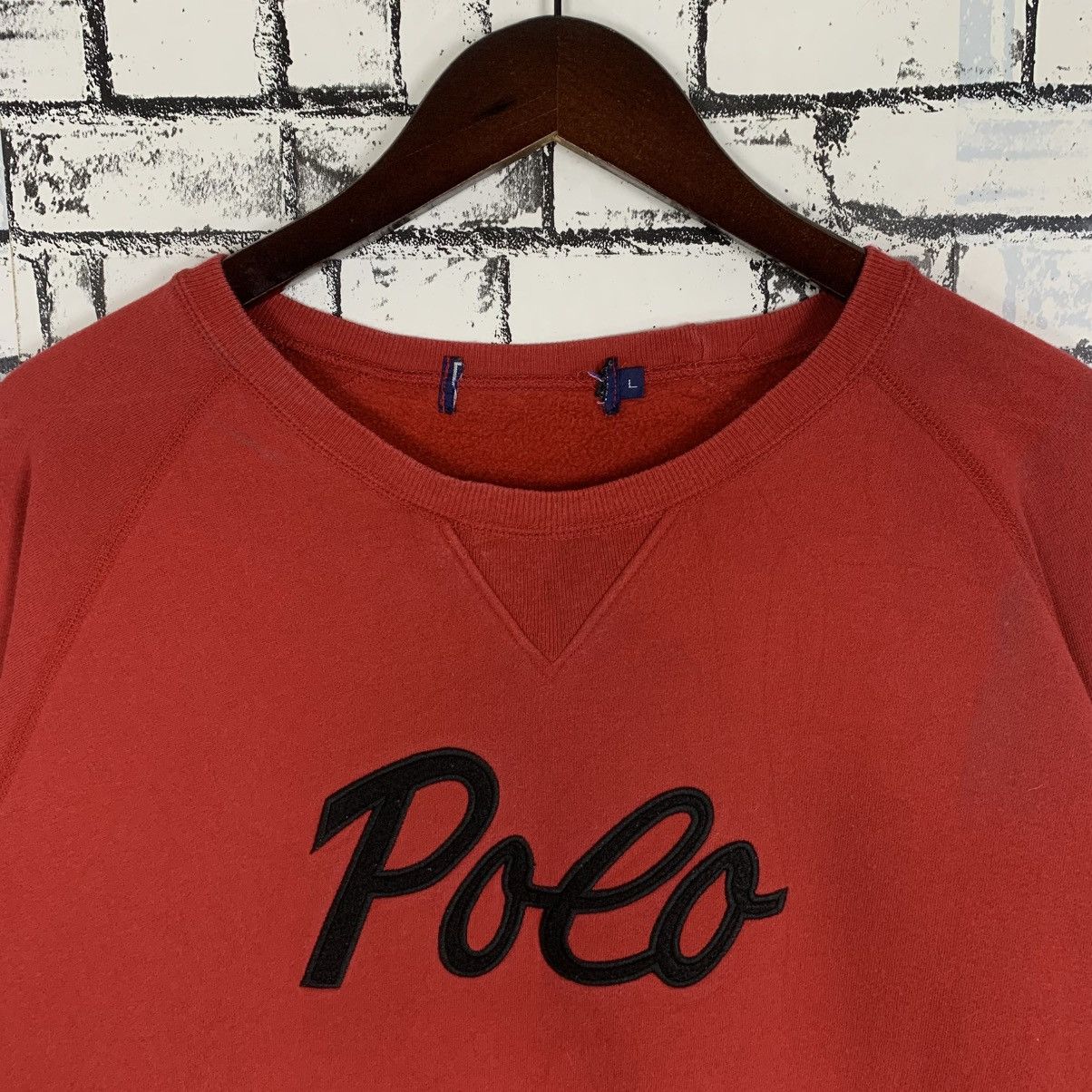 Designer × Polo Ralph Lauren × Vintage Vintage Polo Ralph Lauren Sweatshirt Polo SpelloutEmbroidery Size US L / EU 52-54 / 3 - 2 Thumbnail
