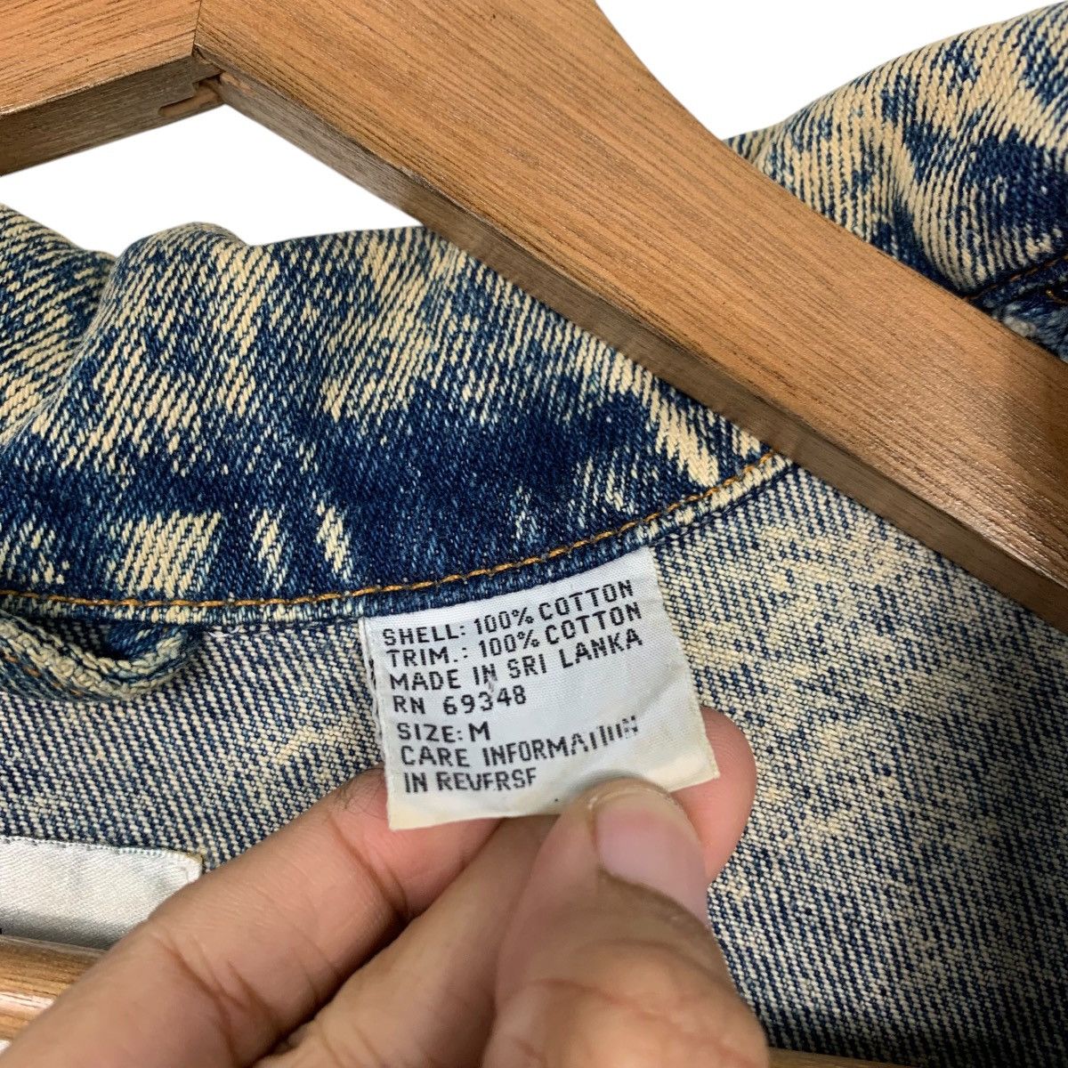 Japanese Brand EAST WEST by Panda Group Stone Wash Denim Jacket #2185-C97 Size US M / EU 48-50 / 2 - 16 Thumbnail