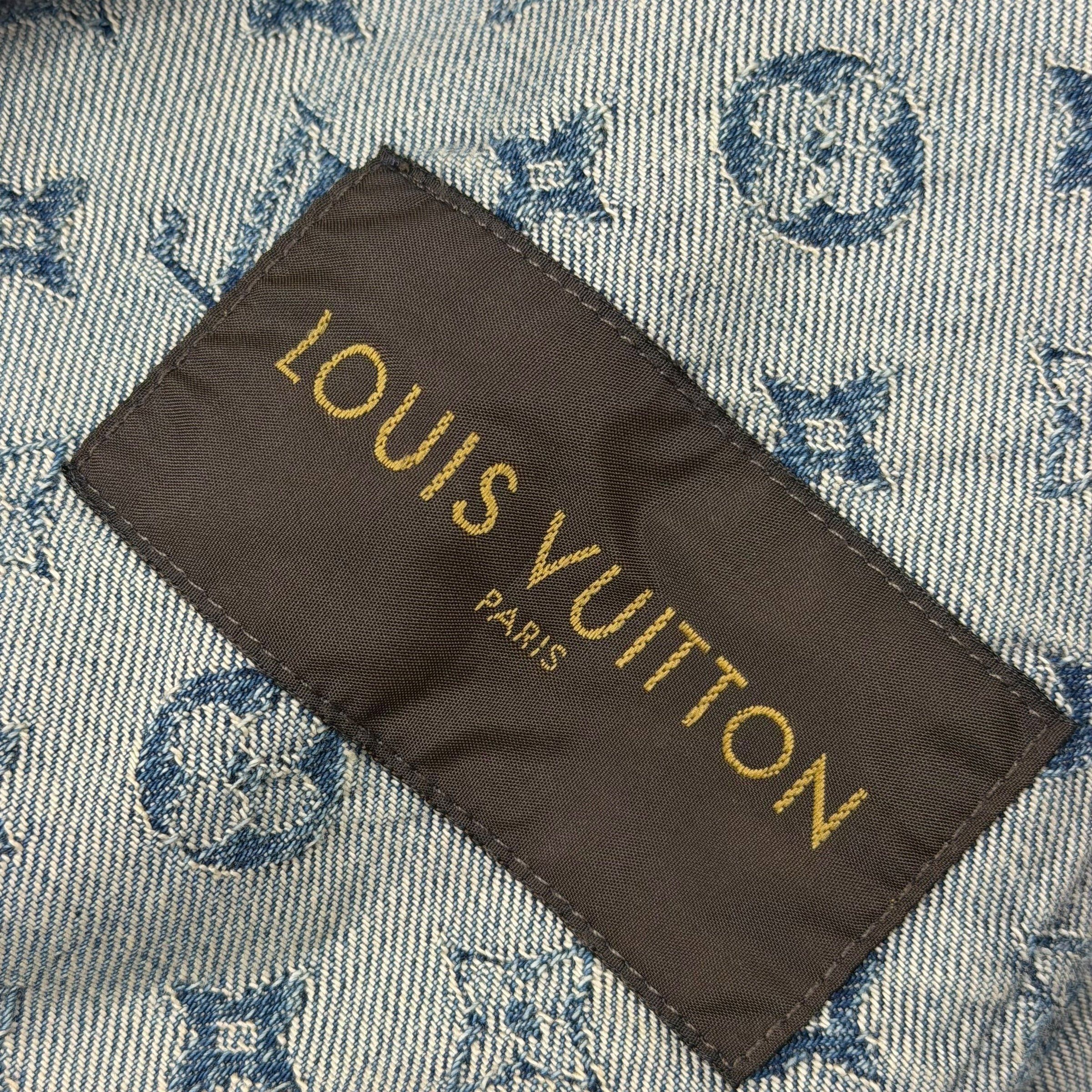Louis Vuitton Louis Vuitton x Supreme Monogram Denim Jacket 52 (L) Size US L / EU 52-54 / 3 - 6 Thumbnail