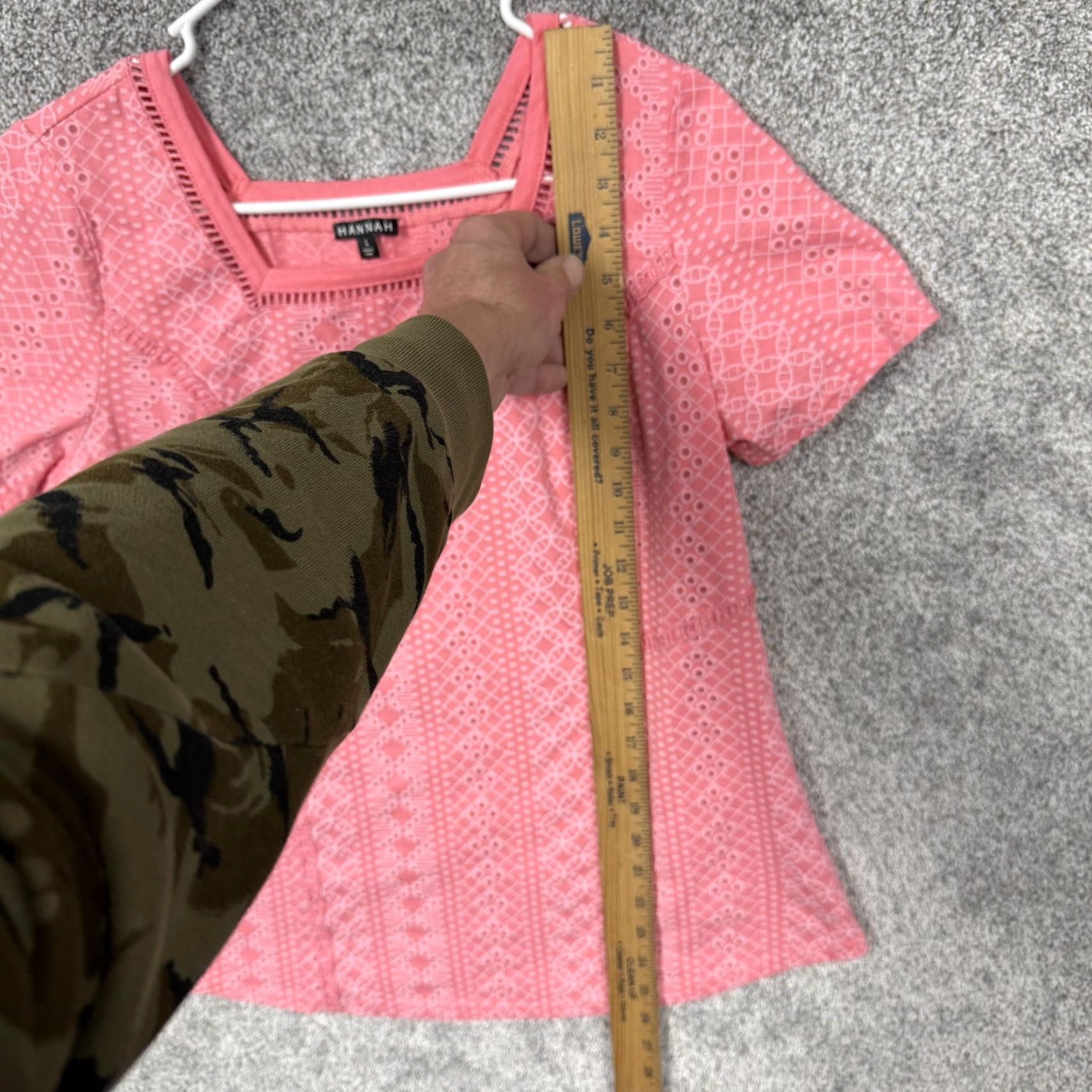 Vintage Hannah Blouse Womens L Pink Eyelet Lace Geometric Ethereal Boho Soft Girl Pastel Shirt Womens L Pink Eyelet Lace Geometric Boho Ethereal Size L / US 10 / IT 46 - 2 Thumbnail