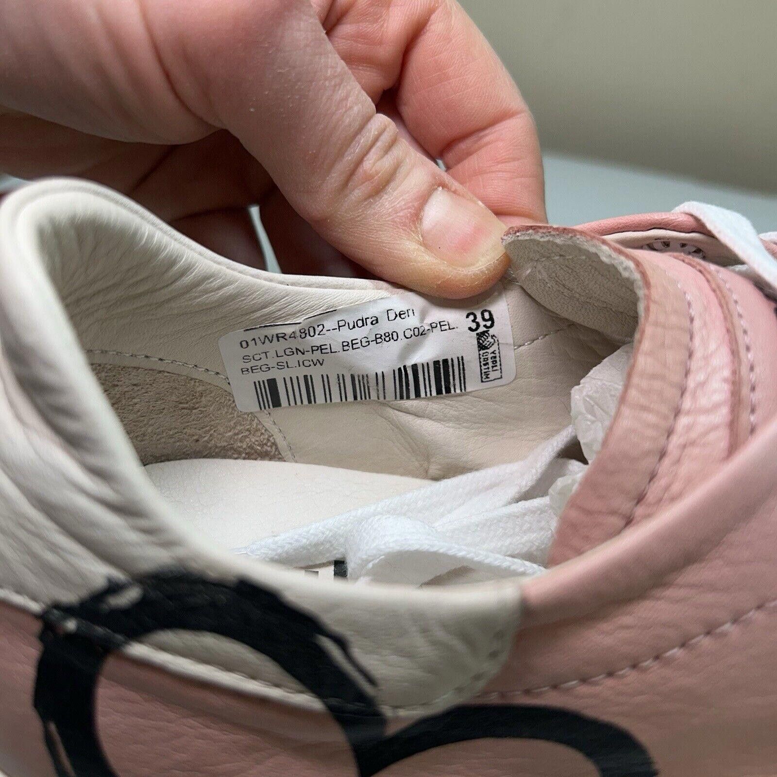 Designer Bueno PINK Women's Leather Sneakers US 8 EU 39 Low Top Heart Size US 8 / IT 38 - 6 Thumbnail