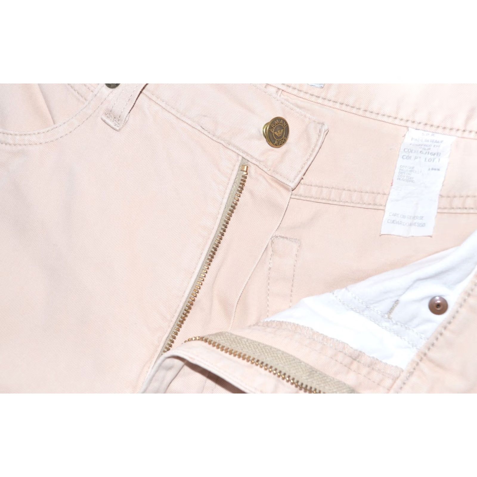 Vintage VINTAGE Armani Jeans Men's Eco-Stone Beige Denim Pants Made in Italy Size 36 Size US 36 / EU 52 - 7 Thumbnail