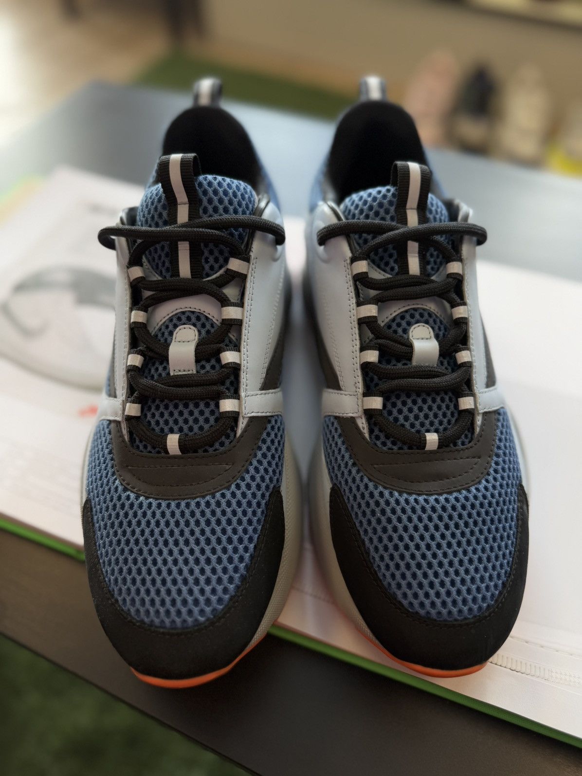 Dior Dior B22 Blue Orange Sneaker Size 44EU/11US Size US 11 / EU 44 - 15 Thumbnail
