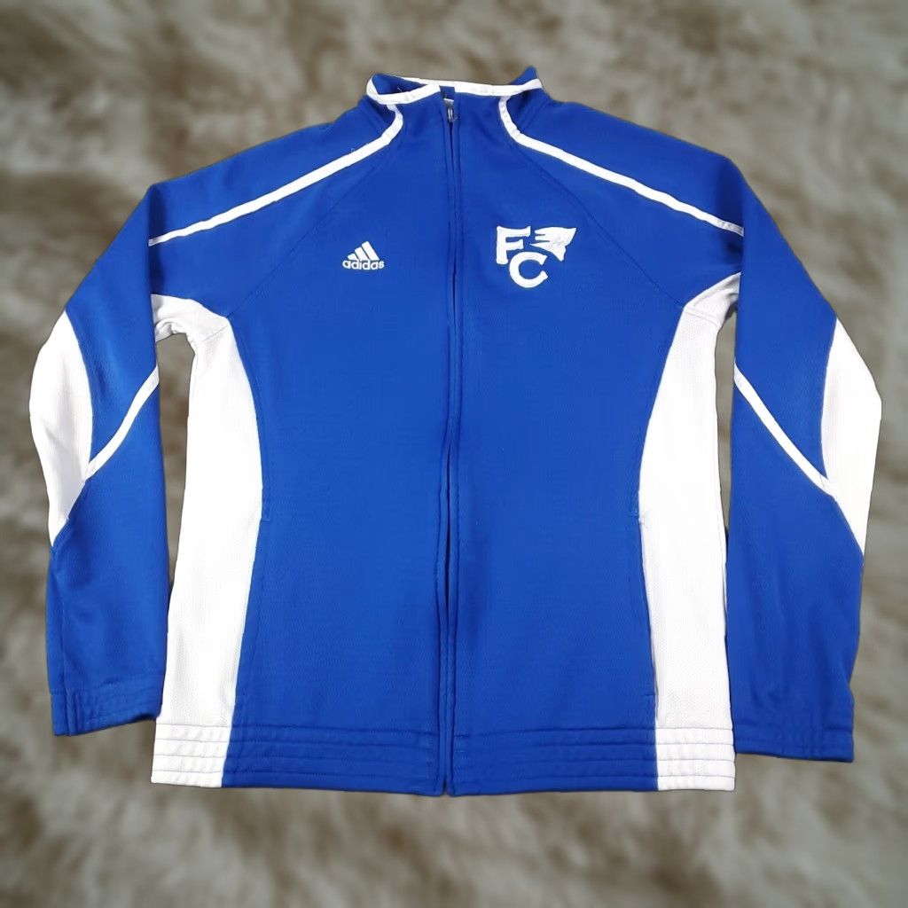 Adidas Adidas Jacket Mens Small Blue Full Zip Up Track Jacket Sportswear Modern Mens Blue Full Zip Up Jacket Size US S / EU 44-46 / 1 - 1 Thumbnail