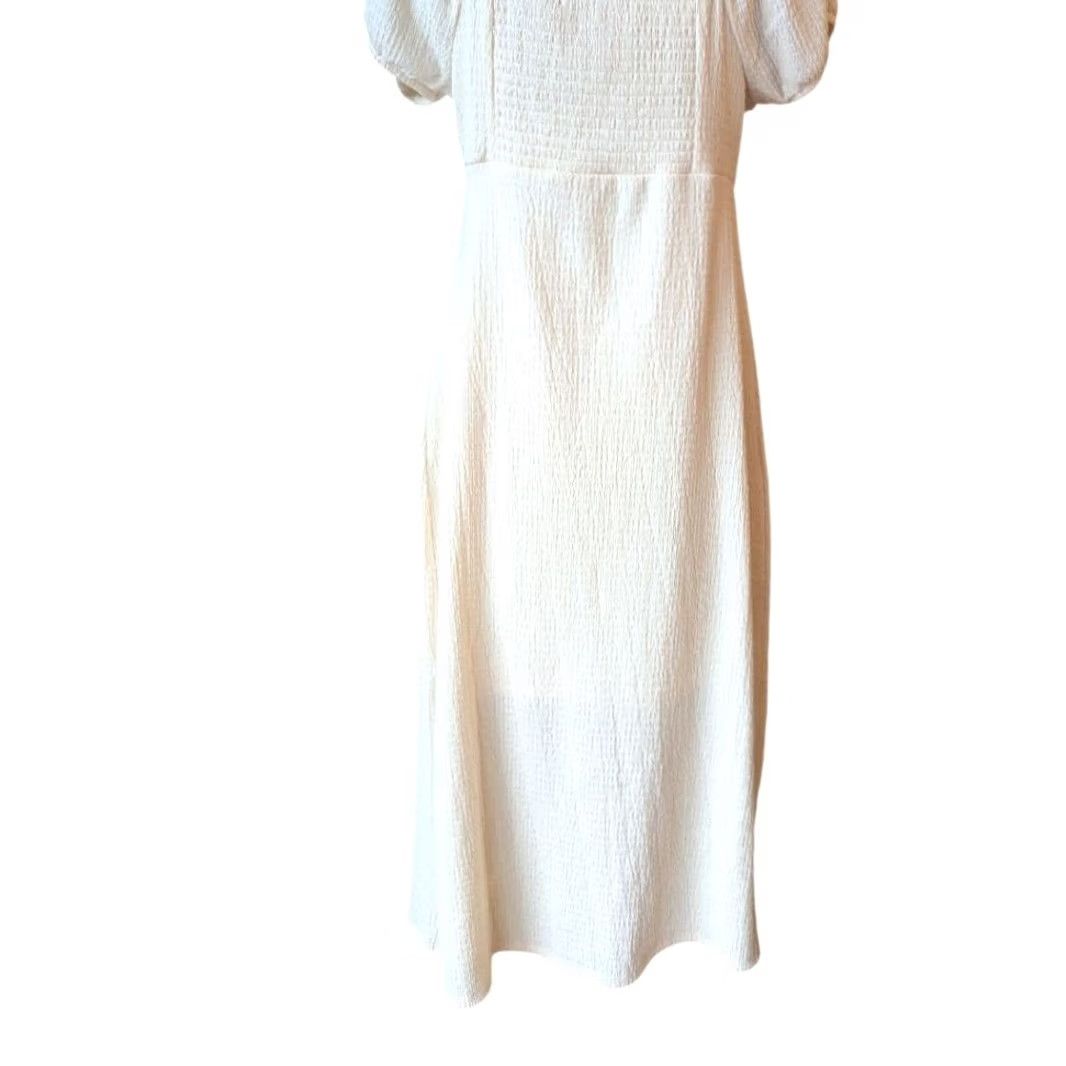 Almost Famous Almost Famous Cream Midi Dress Shirt? Actually no. Size 36" / US 14 / IT 50 - 5 Thumbnail