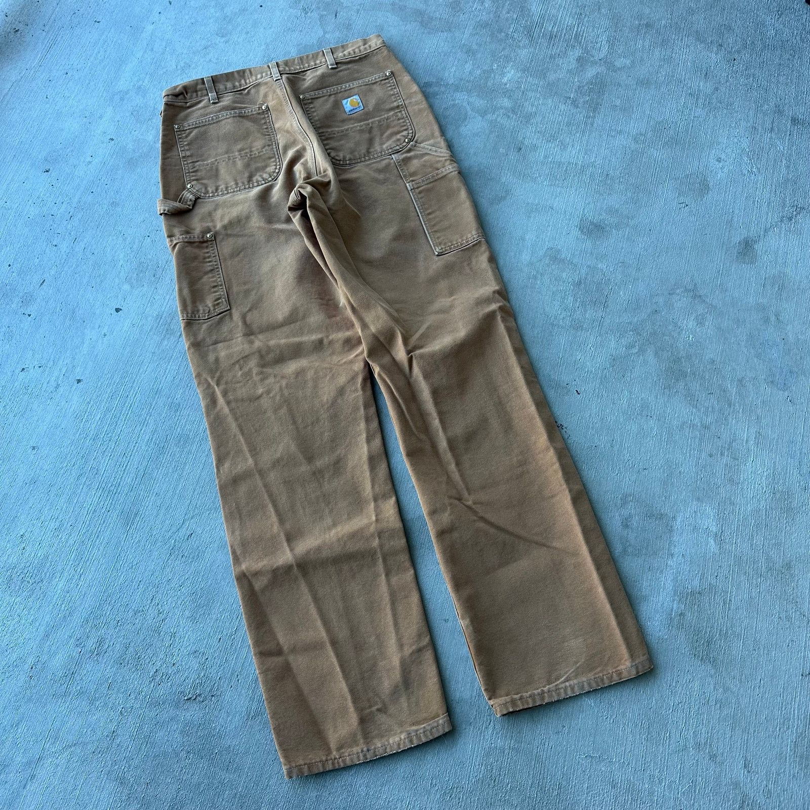 Carhartt × Vintage Carhartt brown double knee work wear carpenter pants Size US 33 - 5 Thumbnail