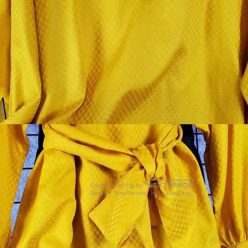 Dior Dior Yellow Long Sleeve Cotton Check Shirt . Size M / US 6-8 / IT 42-44 - 8 Thumbnail
