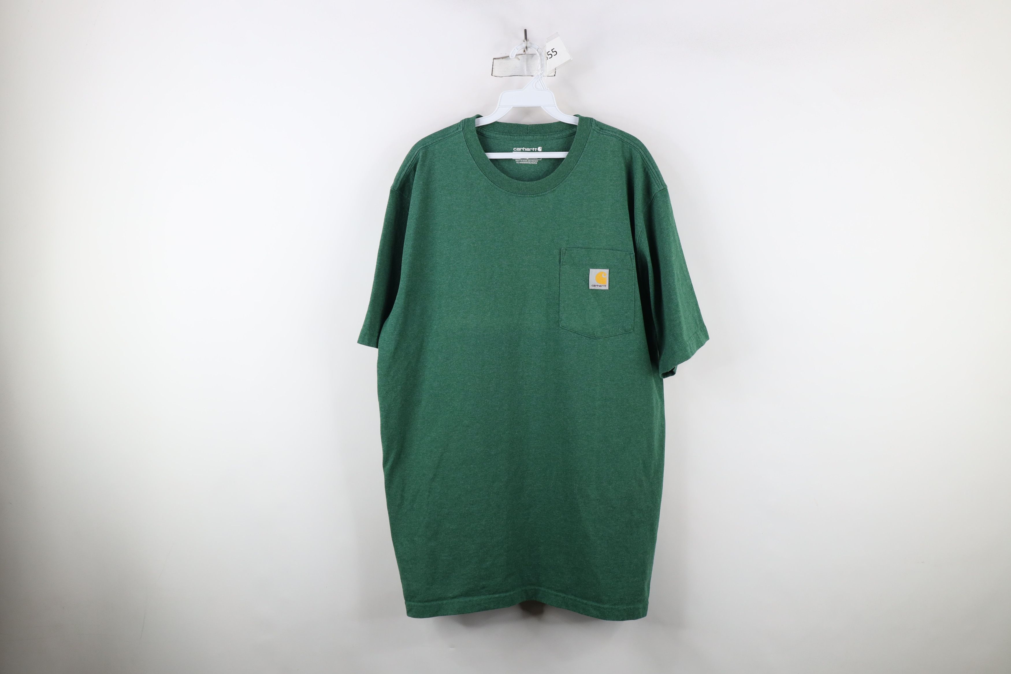 Carhartt × Vintage Vintage Y2K Carhartt Fit Heavyweight Pocket T-Shirt Green Size US L / EU 52-54 / 3 - 1 Thumbnail