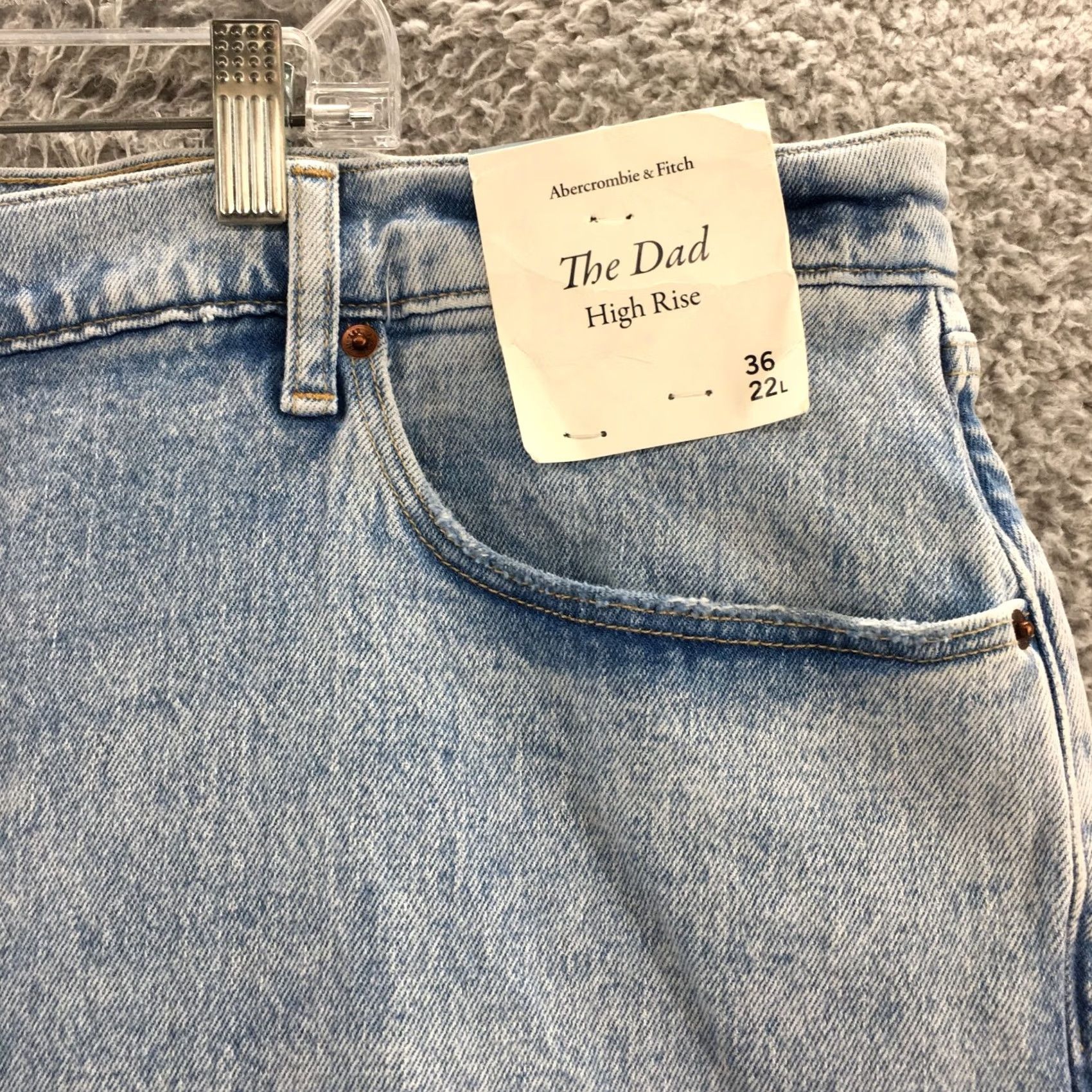 Abercrombie & Fitch Abercrombie & Fitch The Dad Jeans Womens 36 Long Blue Denim NEW Jeans Womens 36 Long Blue Denim NEW Size 25" / US 0 / IT 36 - 5 Thumbnail