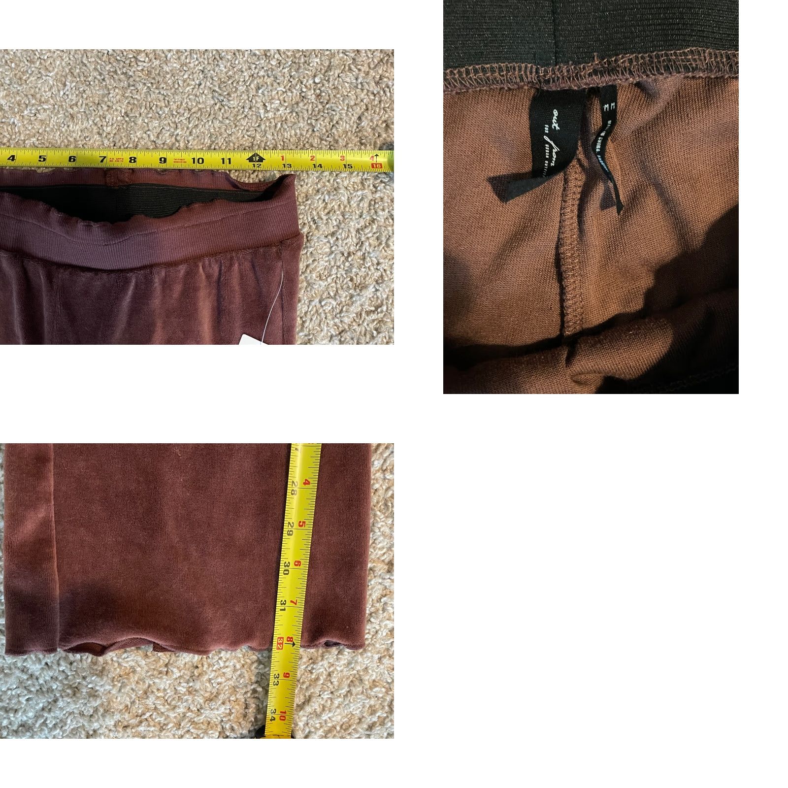 Urban Outfitters VINTAGE Out From Under Urban Outfitters Women's Sweatpants Outfit Set Medium Brown Activewear 32-inch Inseam Size 32" / US 10 / IT 46 - 8 Thumbnail