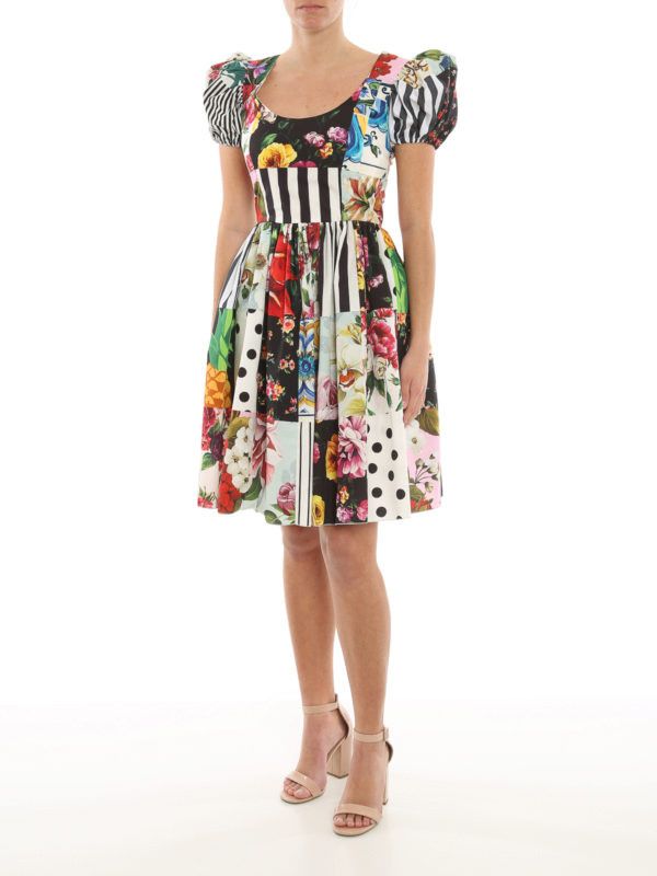 Dolce & Gabbana o1y0825 Mini Dress in Multicolor Size S / US 4 / IT 40 - 3 Thumbnail